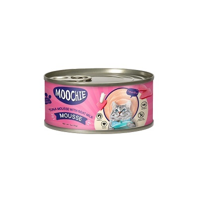 泰國Moochie 貓 海鮮系列 吞拿魚羊奶罐頭 85g【原箱24罐】
