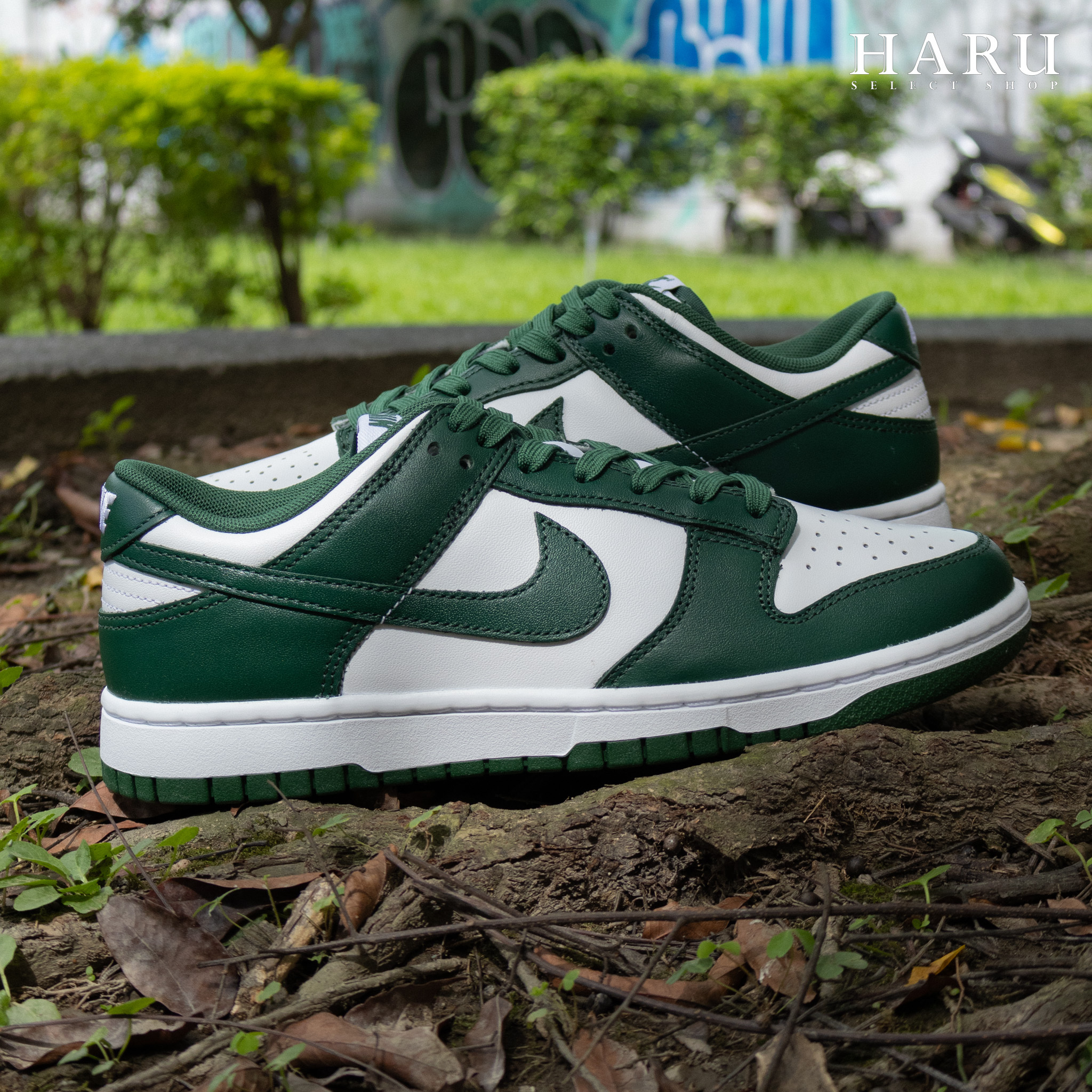 NIKE DUNK LOW RETRO 白綠復古綠OFF-WHITE平替男女復古休閒鞋DD1391-101