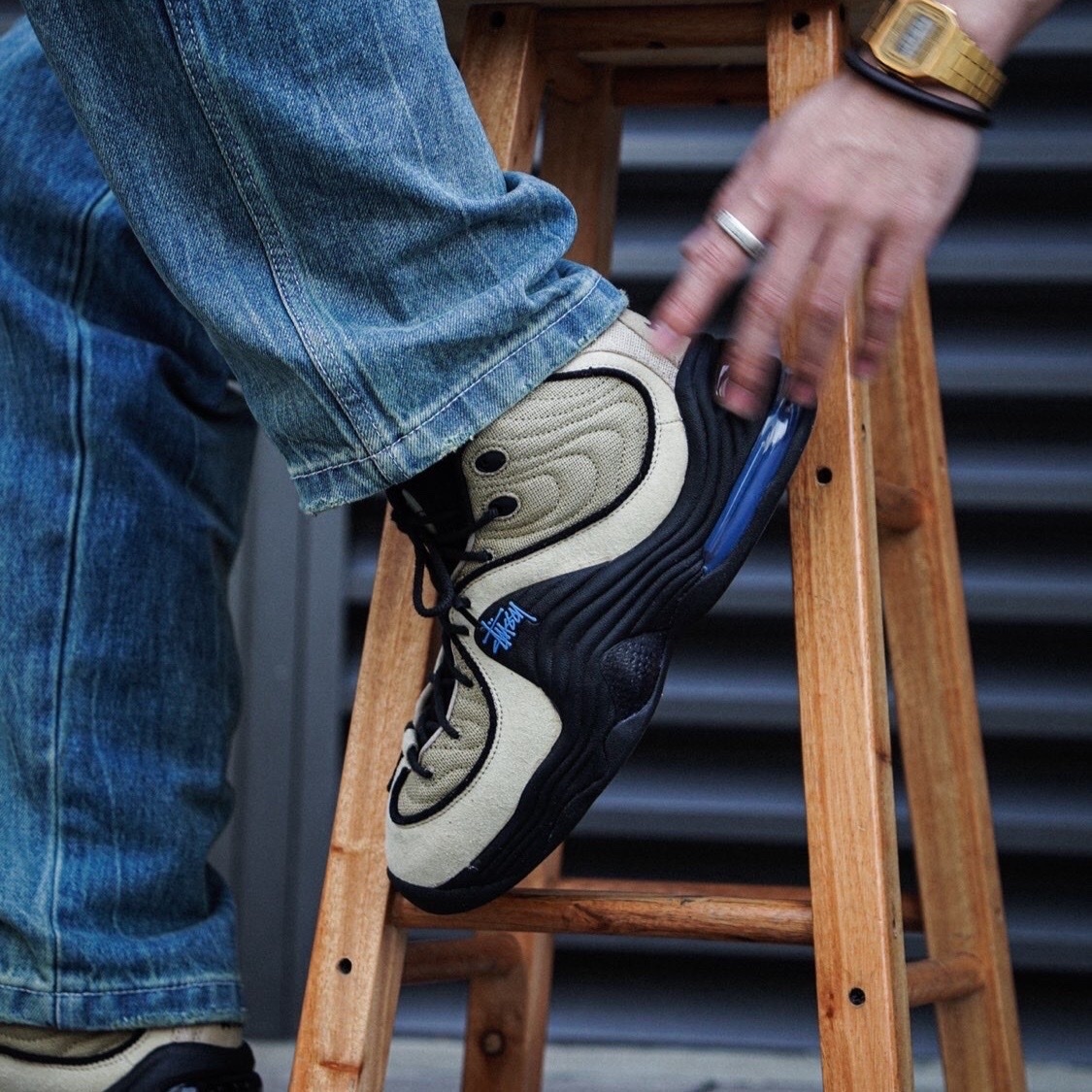 Nike Air Max Penny 2 x Stüssy 中筒 哈得威 聯名 米棕 DX6934-200