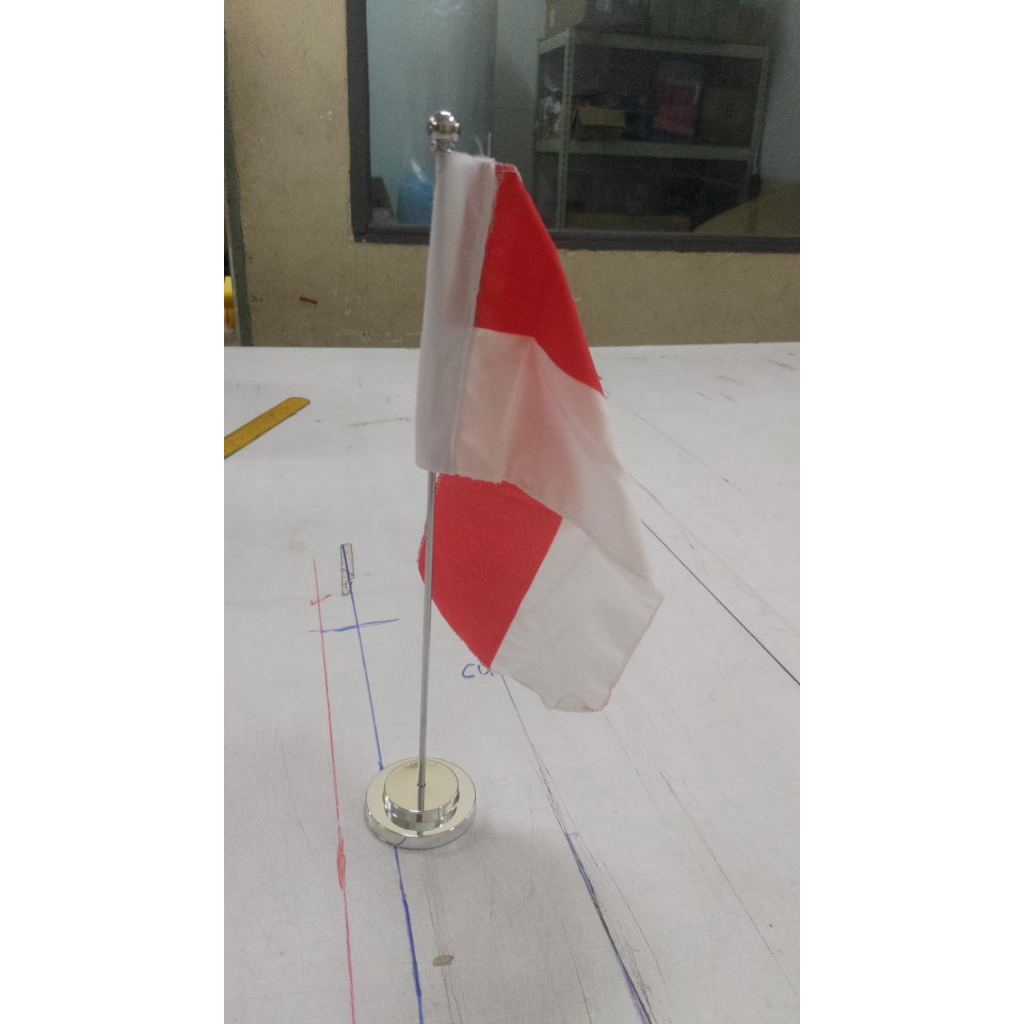 *Ready Stock* Indonesia Table Flag / Bendera Meja Stainless Steel
