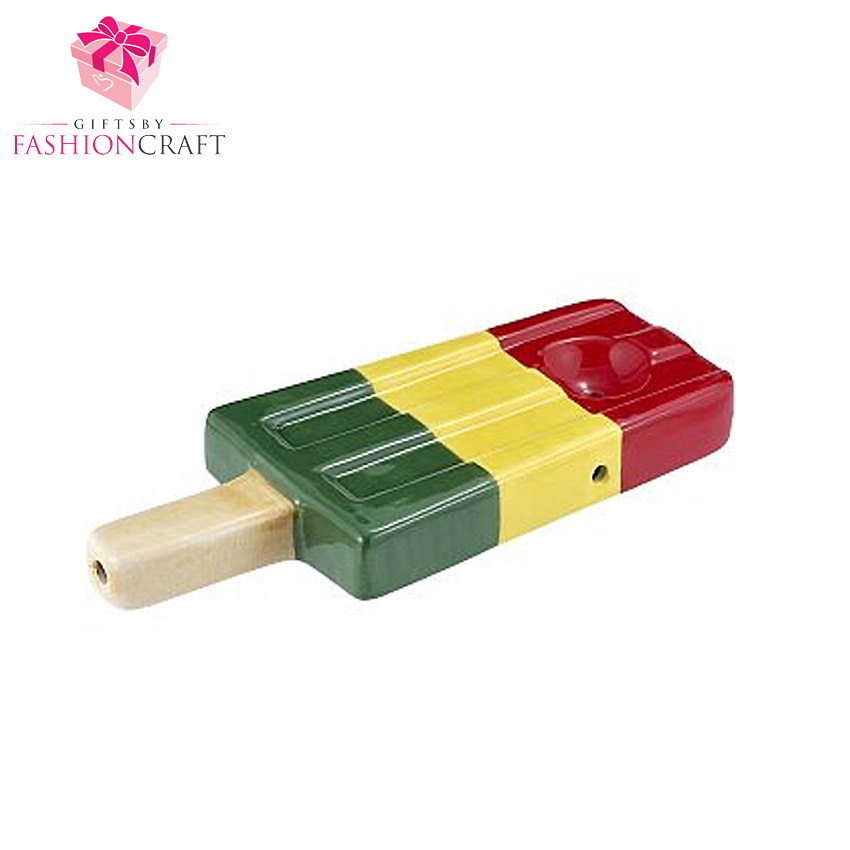 🇺🇸 Fashion Craft - Rasta Ice Pop Ceramic Pipe 陶瓷冰棒煙斗
