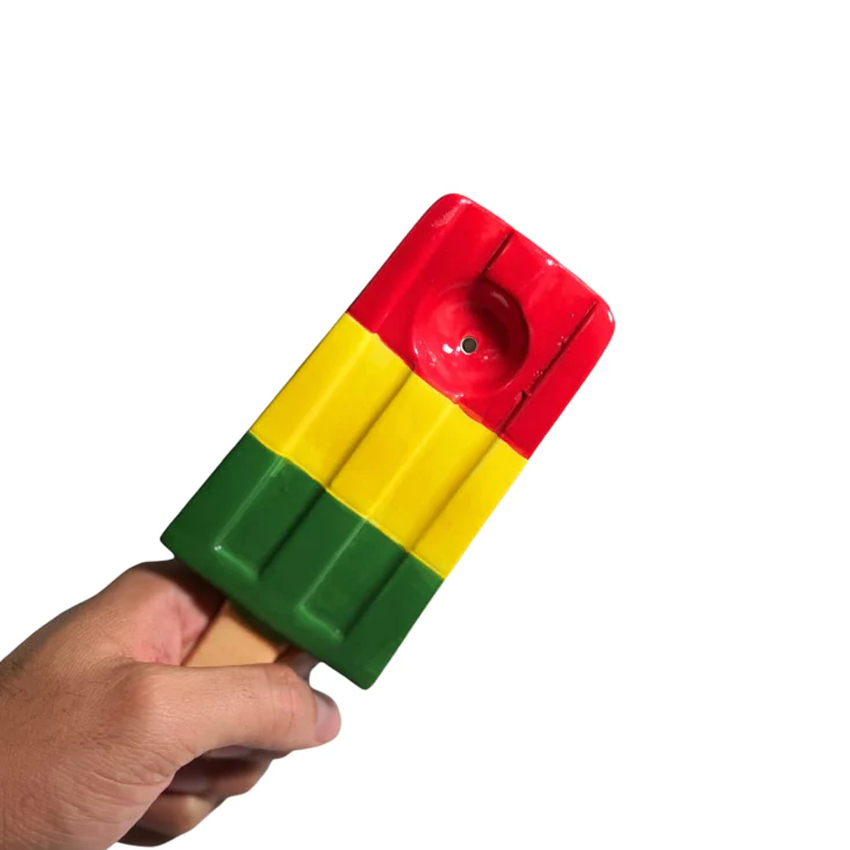 🇺🇸 Fashion Craft - Rasta Ice Pop Ceramic Pipe 陶瓷冰棒煙斗