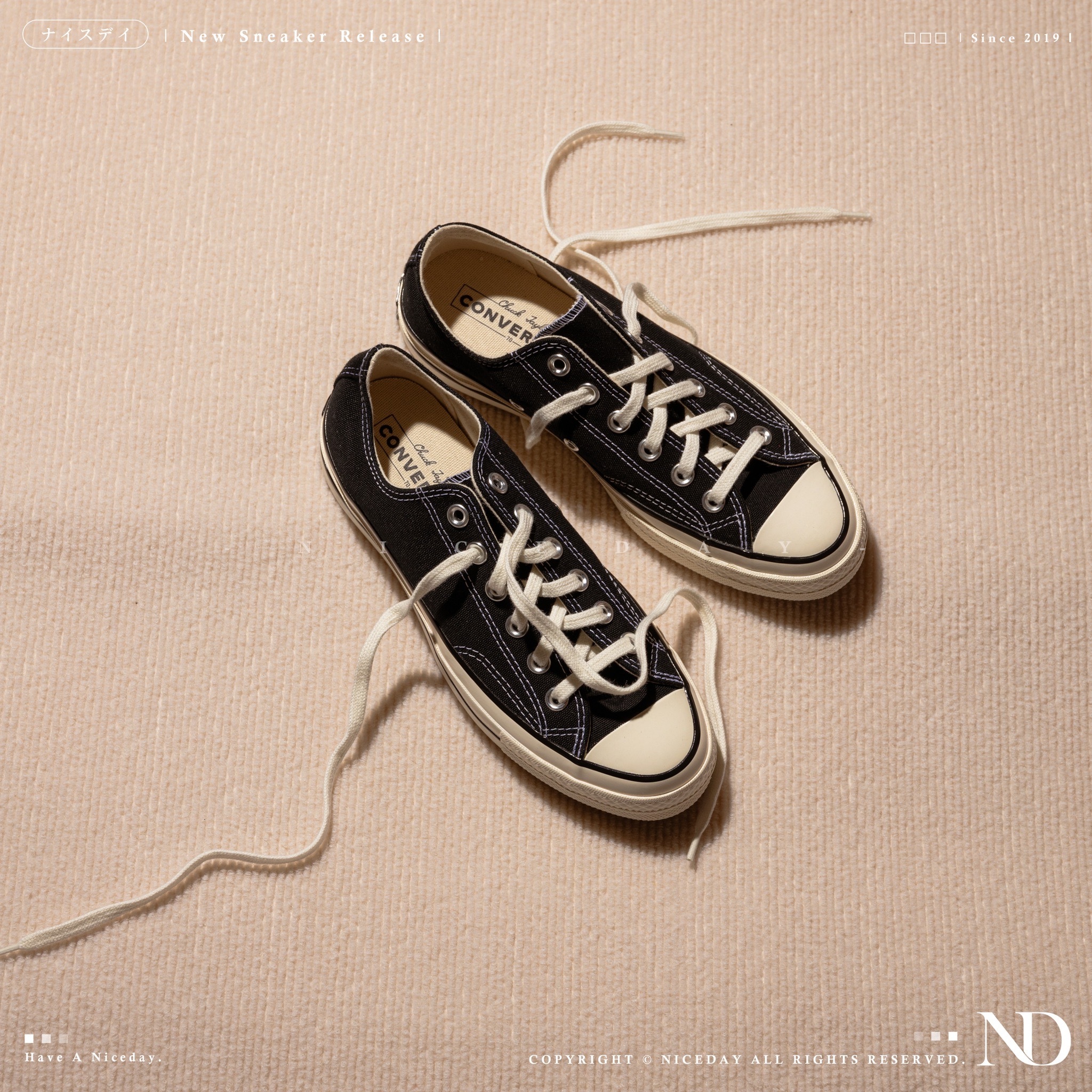 NICEDAY 現貨 Converse 1970 Low 低筒 黑白 白 米白 復古白 復古 男女尺寸