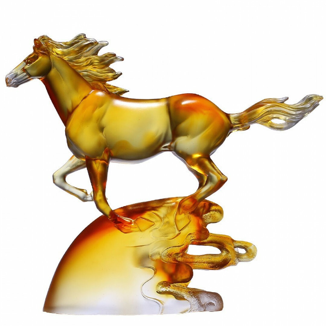 琉璃精品　馬置物 鹿港窯禮品館｜琉璃風雲馬擺飾風雲際會招財開運精品推薦