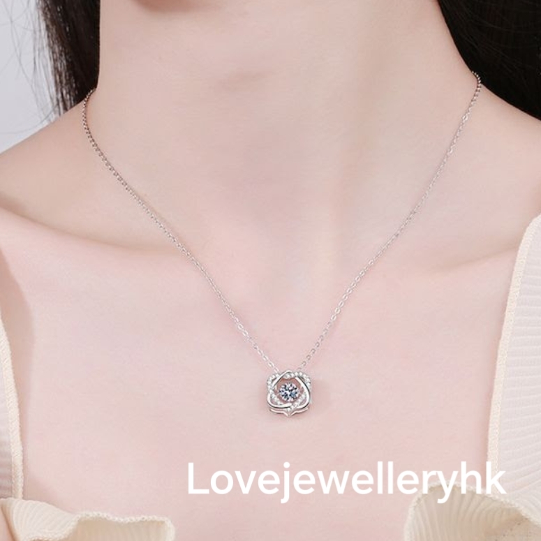 莫桑鑽靈動吊墜   P05C011