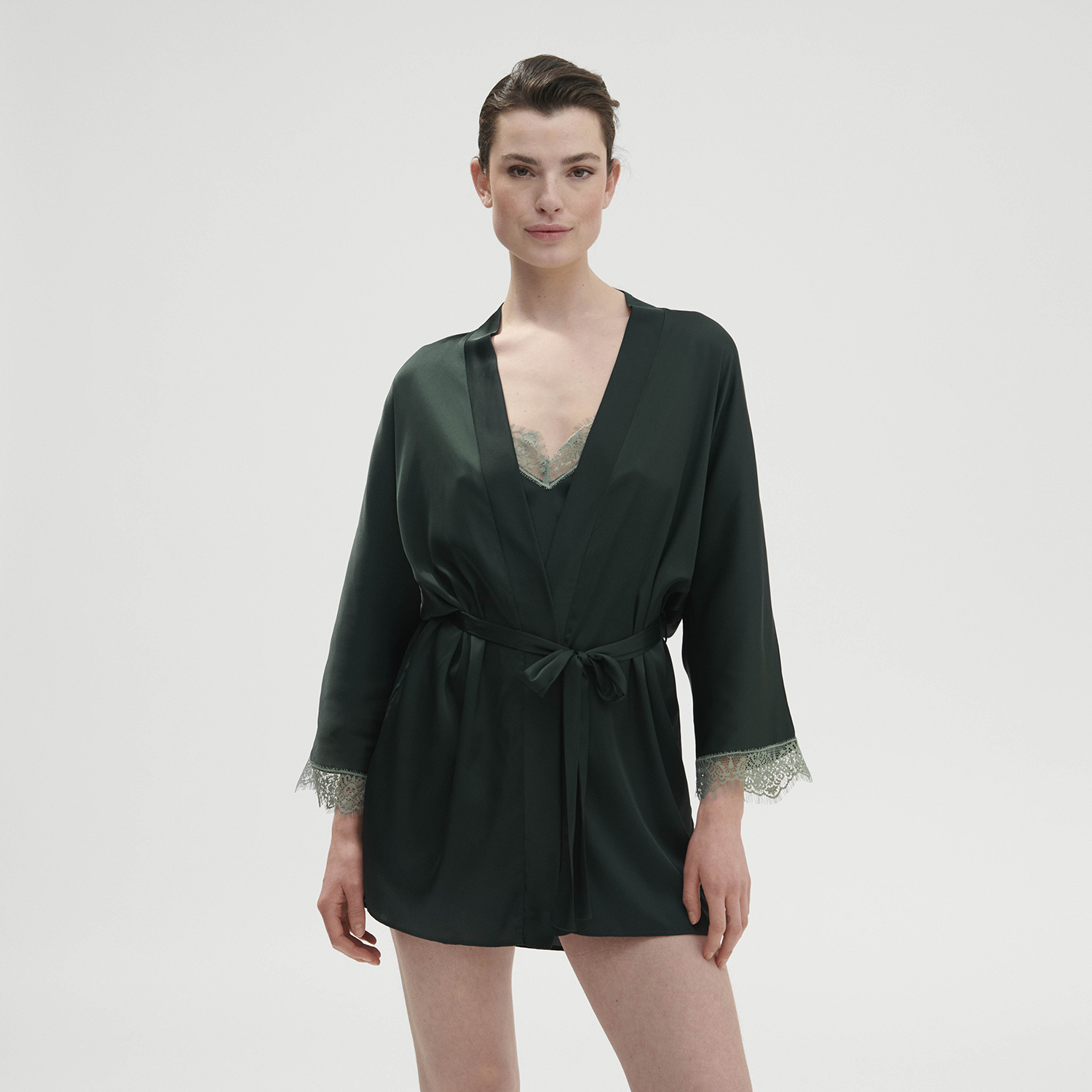 SATIN SECRETS 秘密 罩杉 森林綠