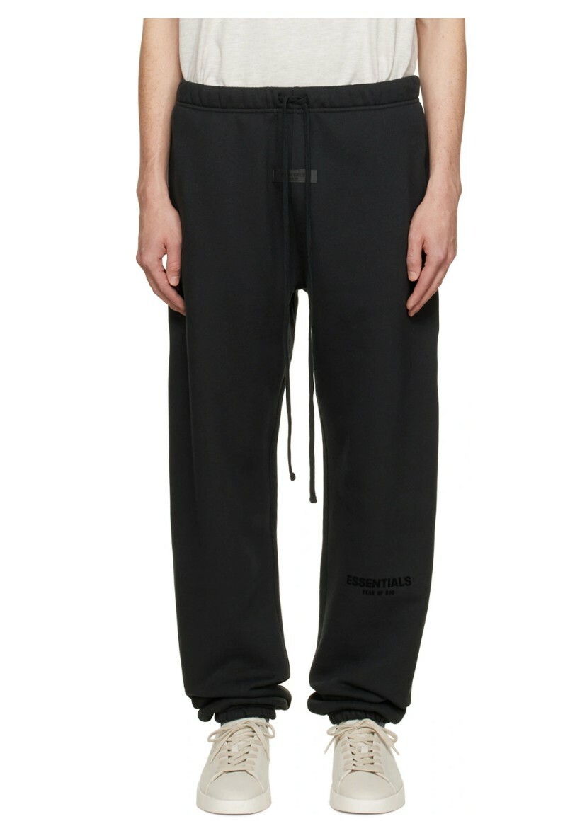 FOG Essentials 植絨字體 縮口棉長褲 (3色)