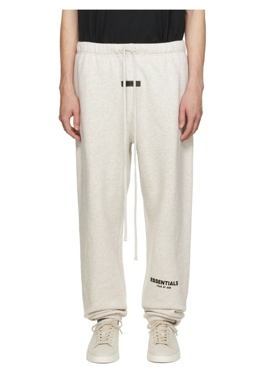 FOG Essentials 植絨字體 縮口棉長褲 (3色)