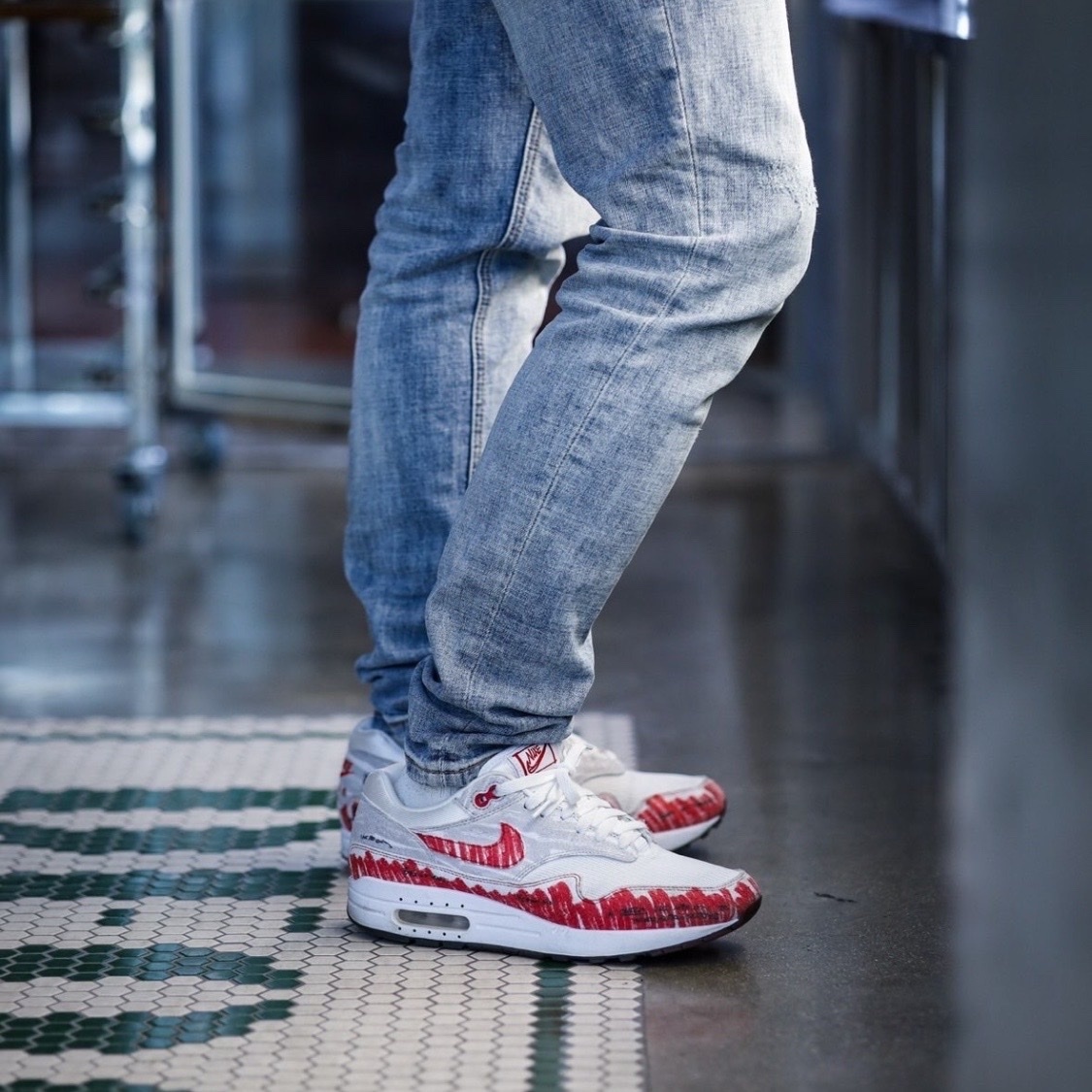 Nike Air Max 1 tinker "sketch" 紅白 手稿 塗鴉 女鞋 CJ4286-101