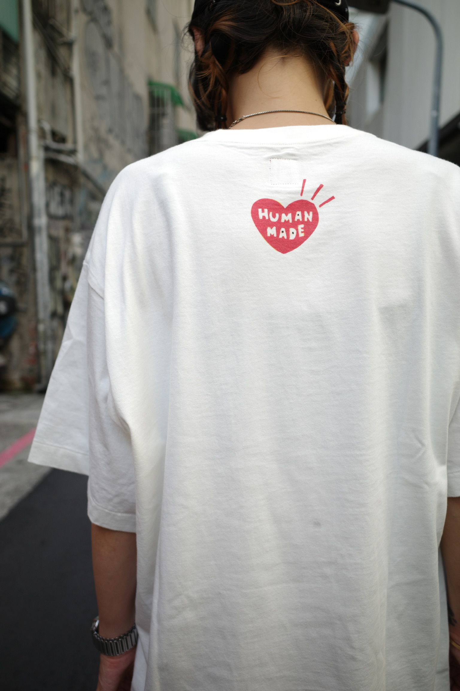 <快速出貨>HUMAN MADE x KEIKO SOOTOME 五月女插畫家聯名系列 陪你去外太空鴨 短踢 白