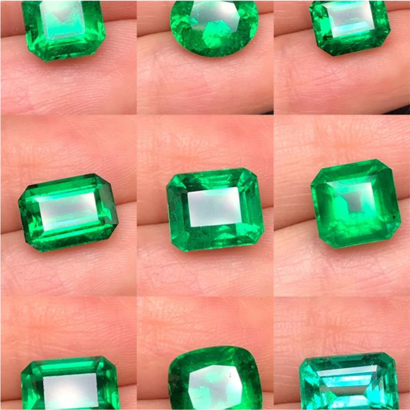 3克拉祖母綠合集