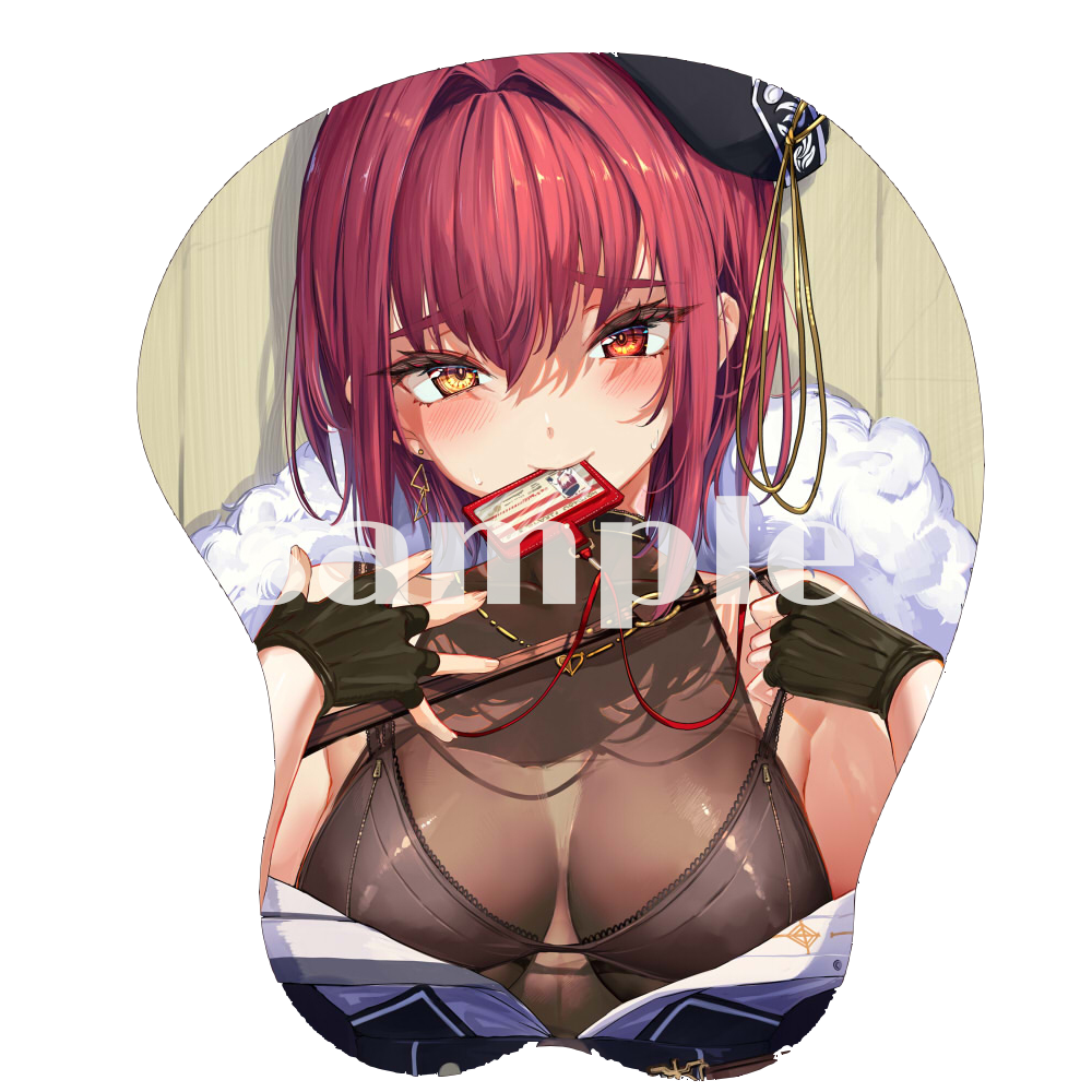 C102「同人現貨」あかさあいグッズ  - 宝鐘マリンOppai Mousepad 社長ver.   船長