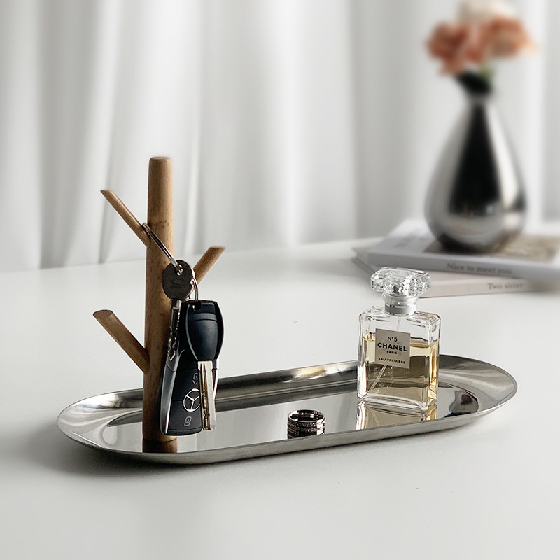 《2877》創意樹枝電鍍擺設收納盤