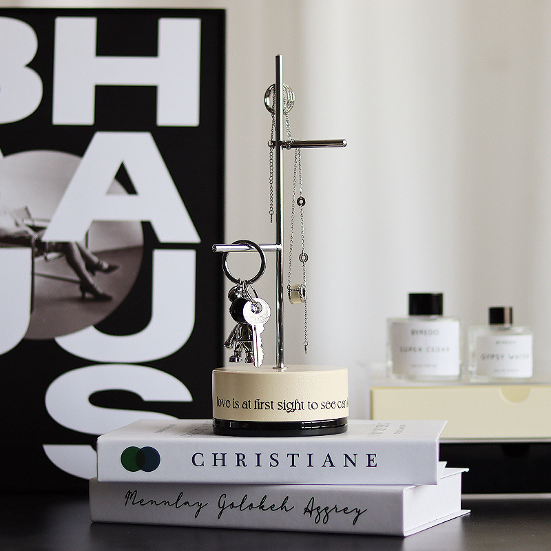 《2878》北歐風可旋轉樹枝鑰匙收納架