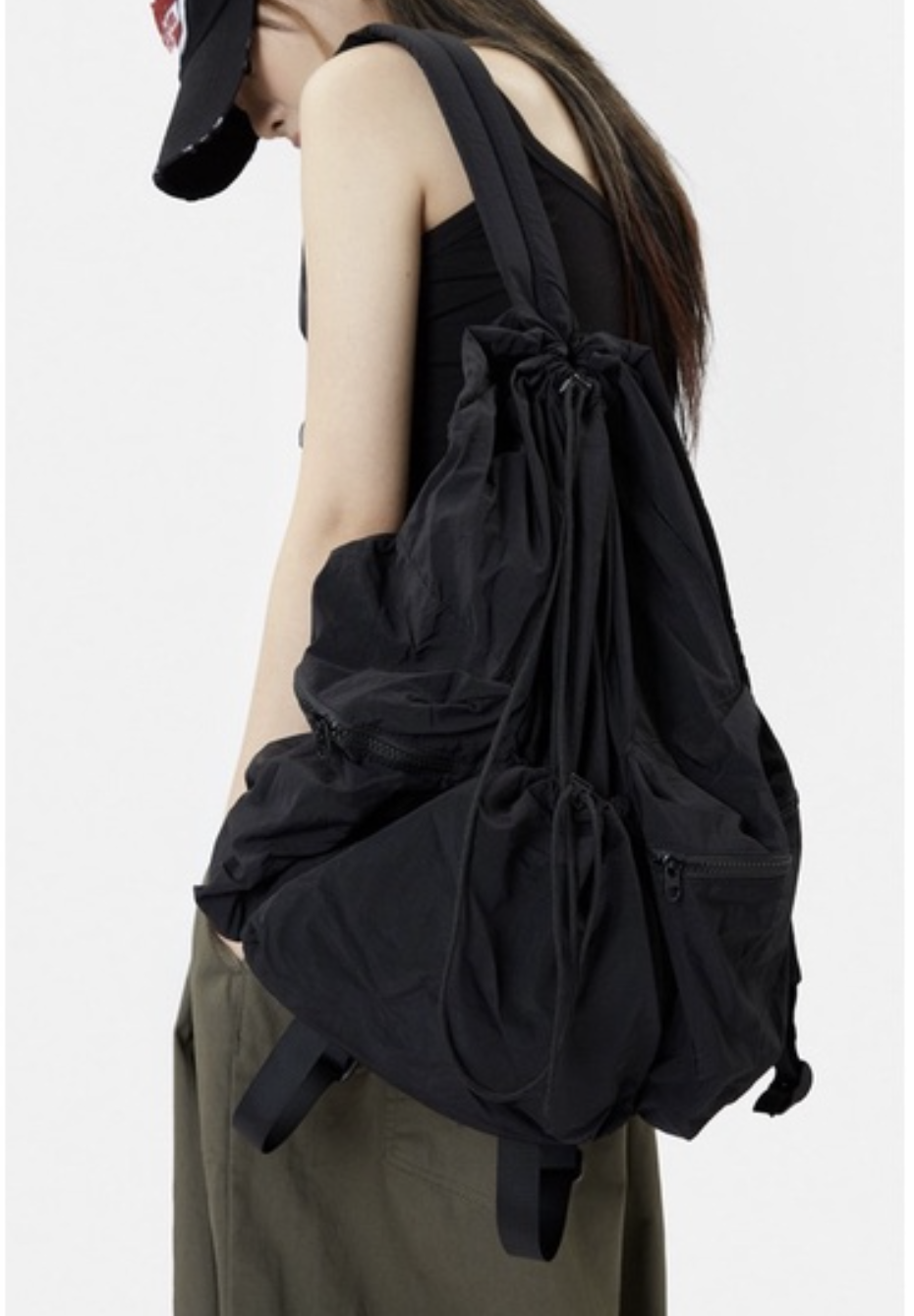 韓國 Raucohouse 三角多袋造型後背包 後背包 背包 造型 多功能