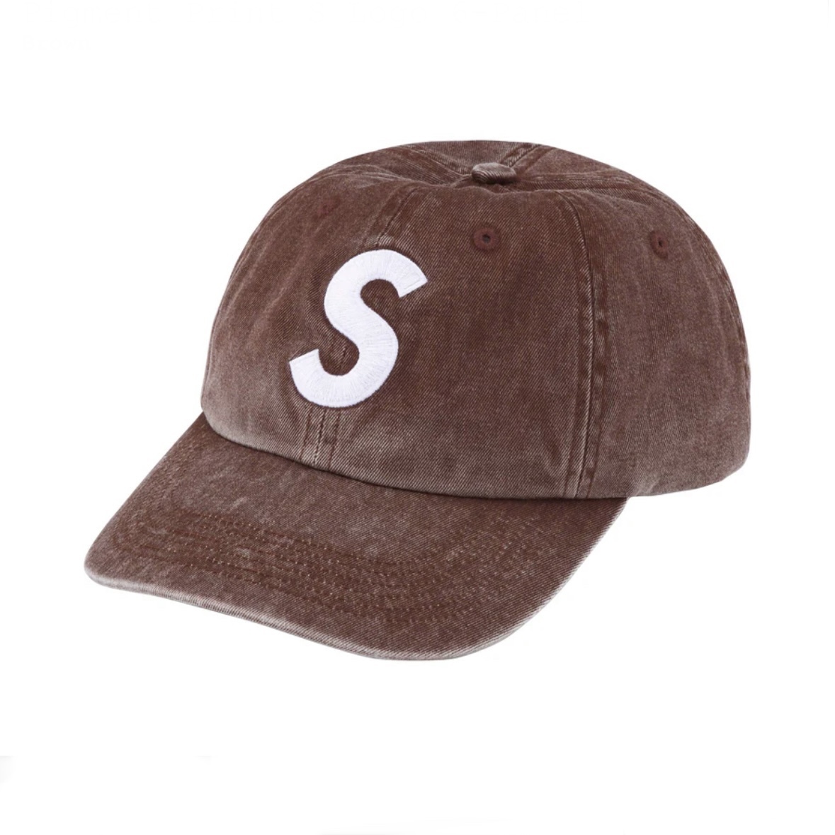 本日限定！supreme velvet s logo 6-panel tan-