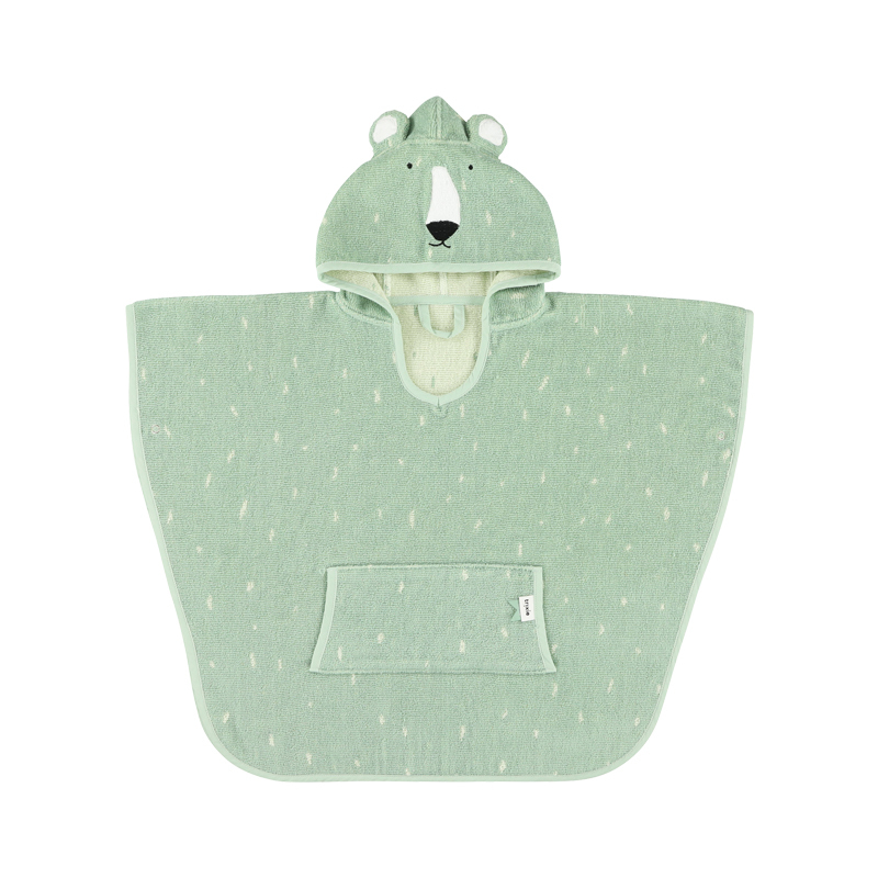 trixie 動物造型有機棉連帽斗篷-可愛北極熊