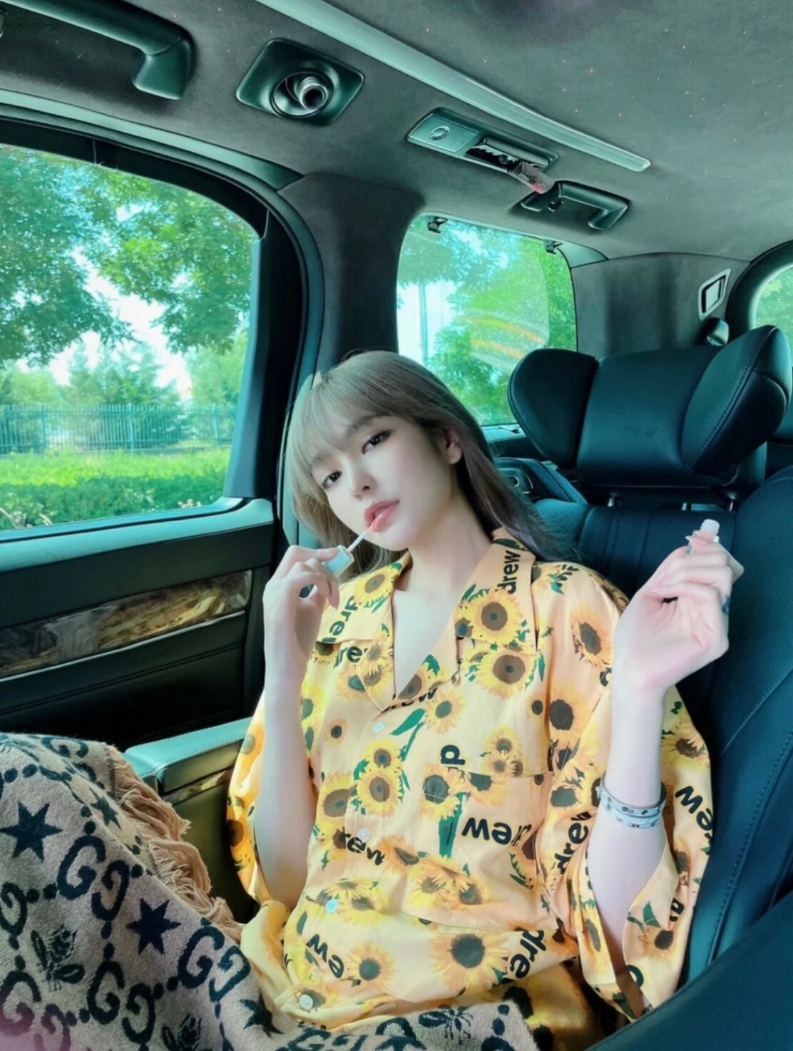 Drew House 絕版款折扣 太陽花笑臉Logo 絲綢古巴領襯衫