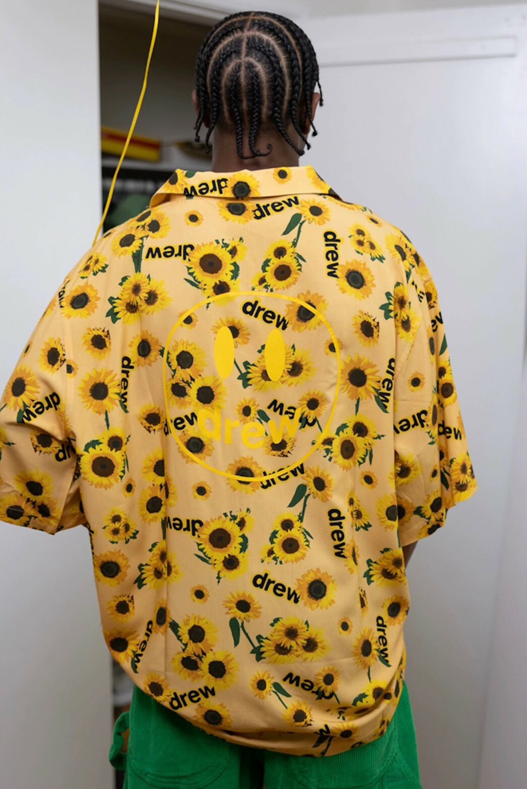 Drew House 絕版款折扣 太陽花笑臉Logo 絲綢古巴領襯衫