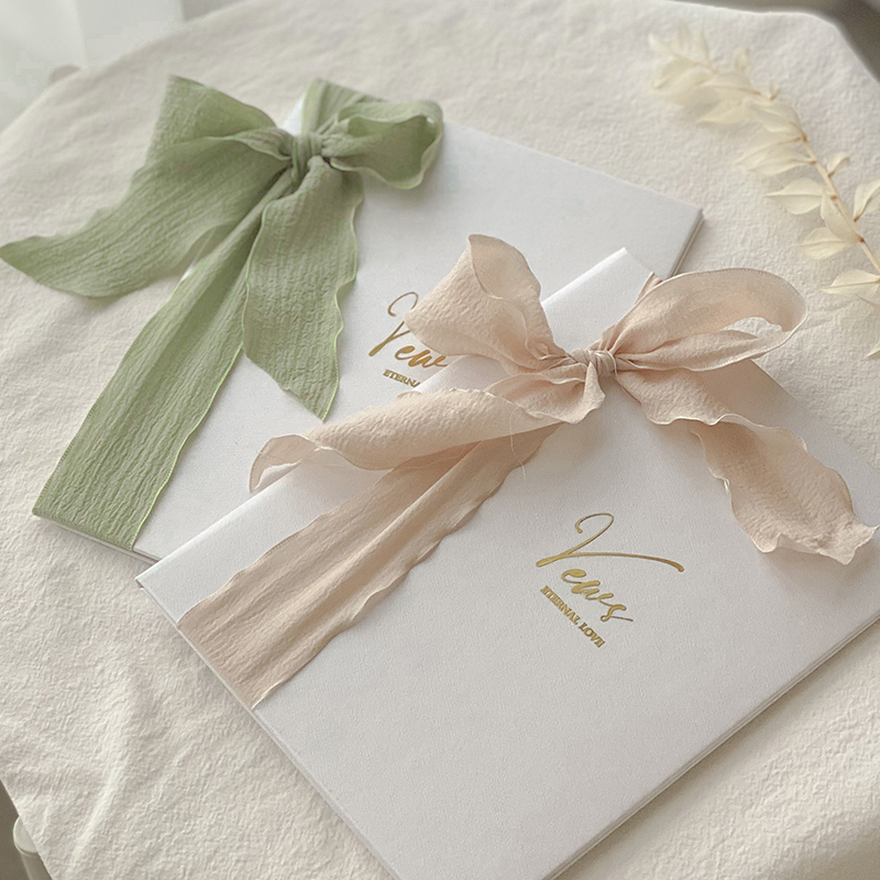 純潔的愛-英文燙金貼婚禮誓詞本(一組兩入)