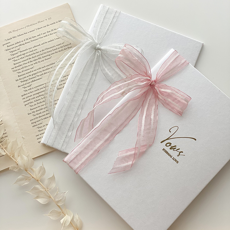 純潔的愛-英文燙金貼婚禮誓詞本(一組兩入)