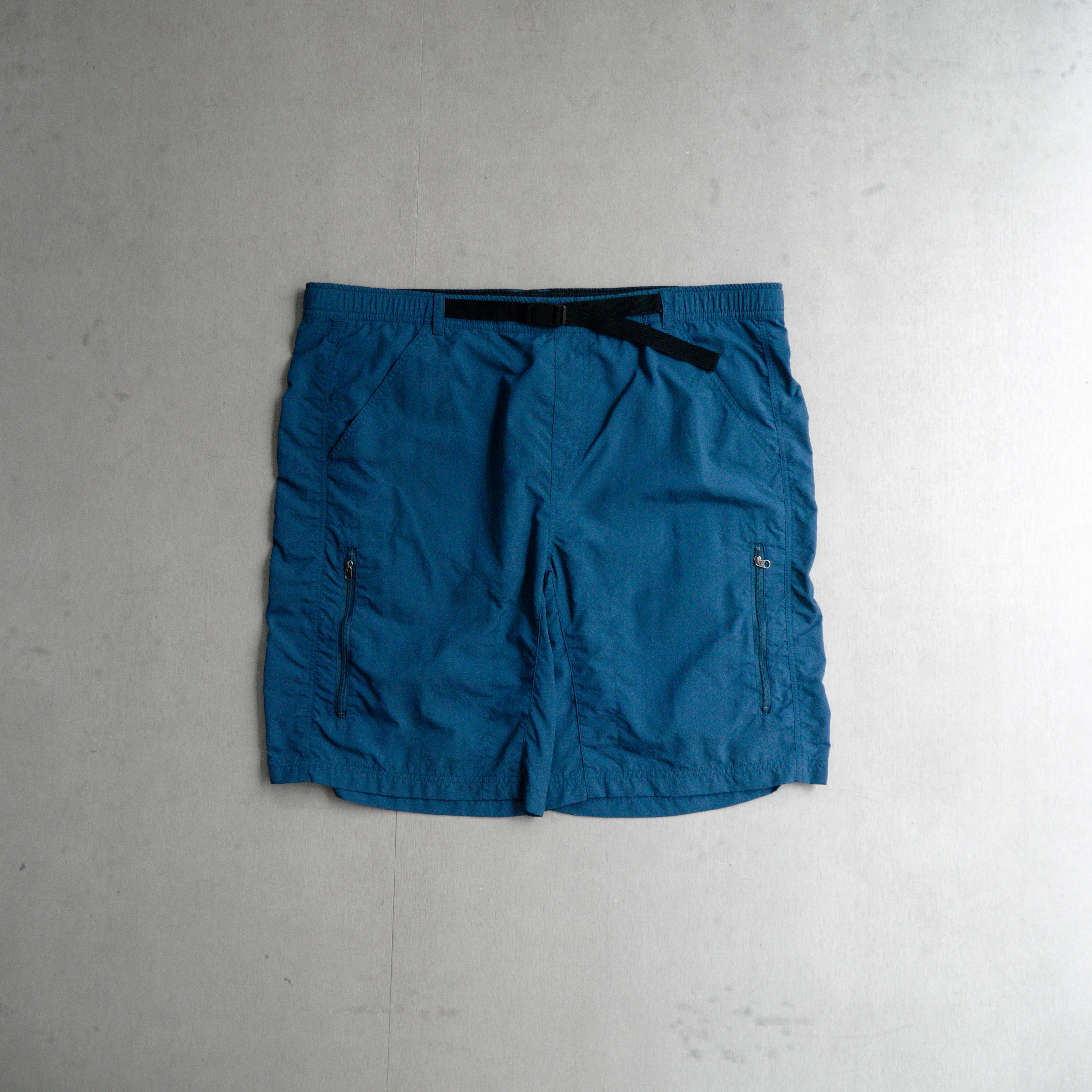 VINTAGE REI TRAIL SHORTS 土耳其藍 戶外 露營 速乾 五分 短褲