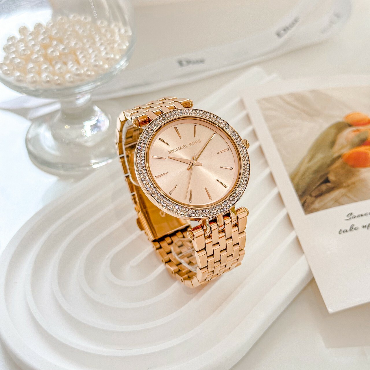 【MICHAEL KORS】時尚紐約風都會晶鑽腕錶 MK3192 38mm 現代鐘錶