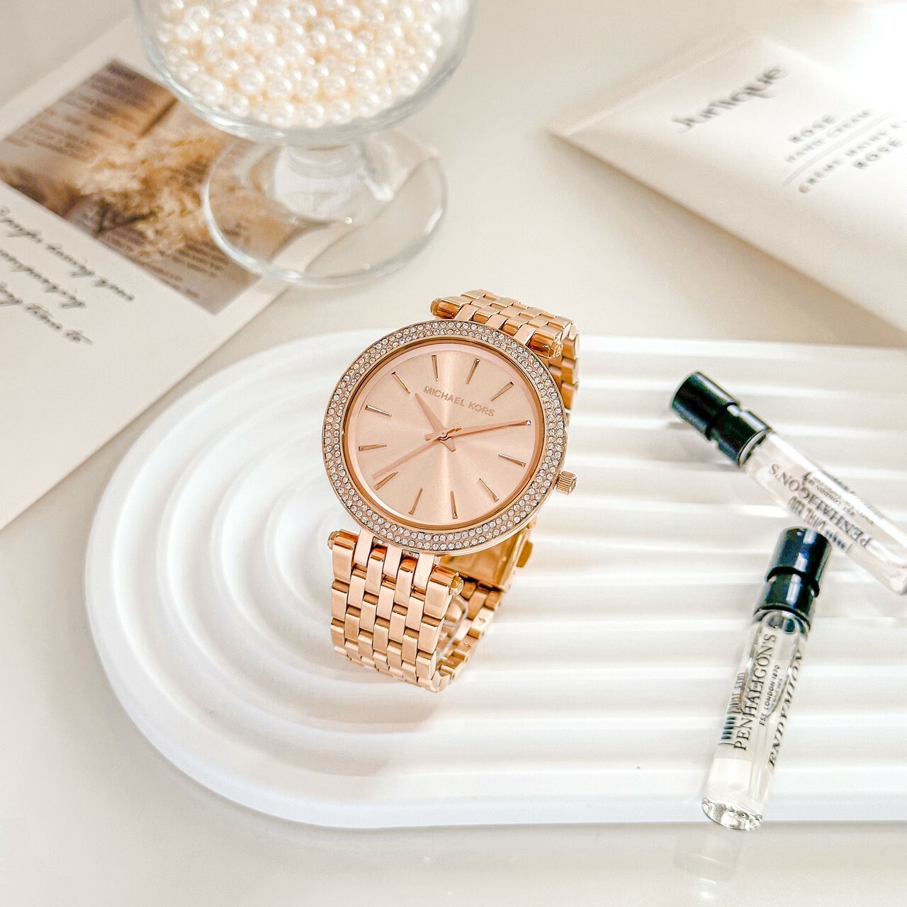 【MICHAEL KORS】時尚紐約風都會晶鑽腕錶 MK3192 38mm 現代鐘錶