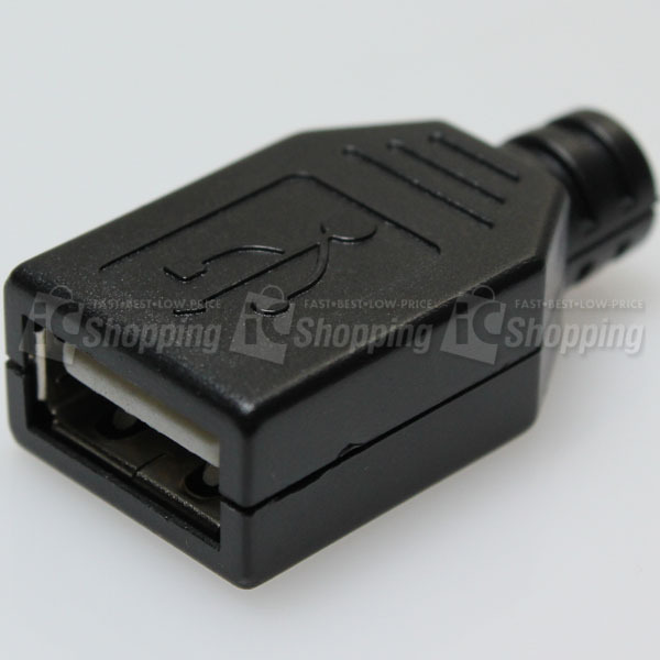 USB 母座(附塑膠殼)