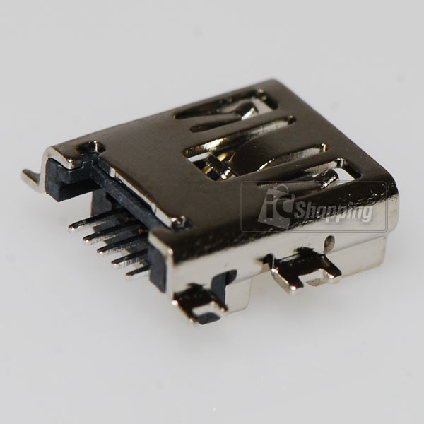 5個- MINI USB 5P 母座 沉板式