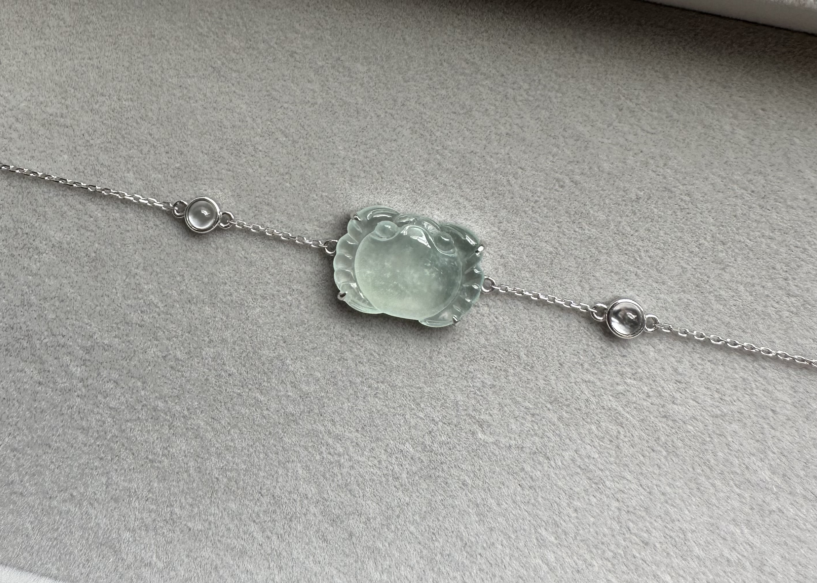 冰玻螃蟹手鍊18K