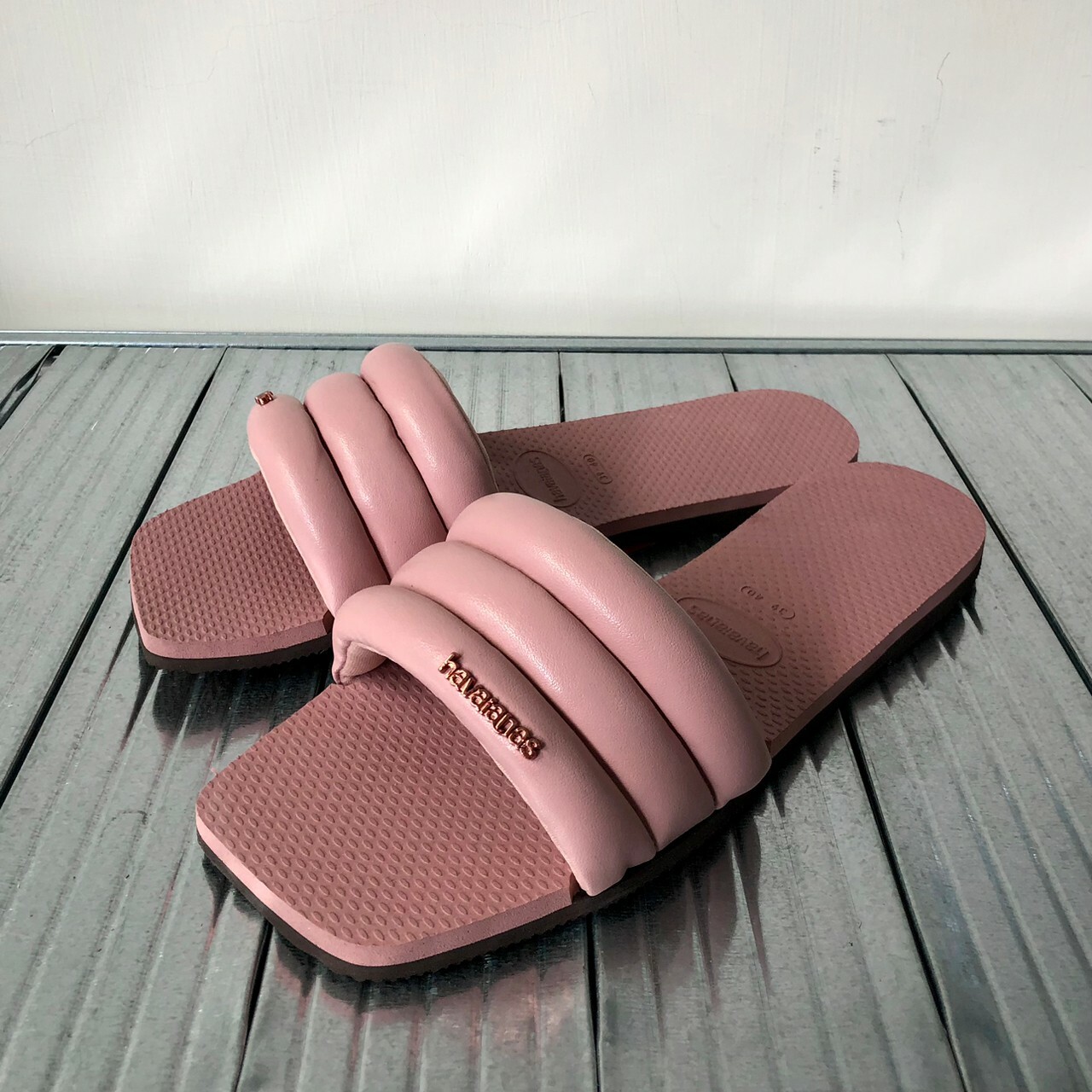 Havaianas 哈瓦仕 拖鞋 女鞋 方形 YOU MILAN 番紅花 4148312-3544W