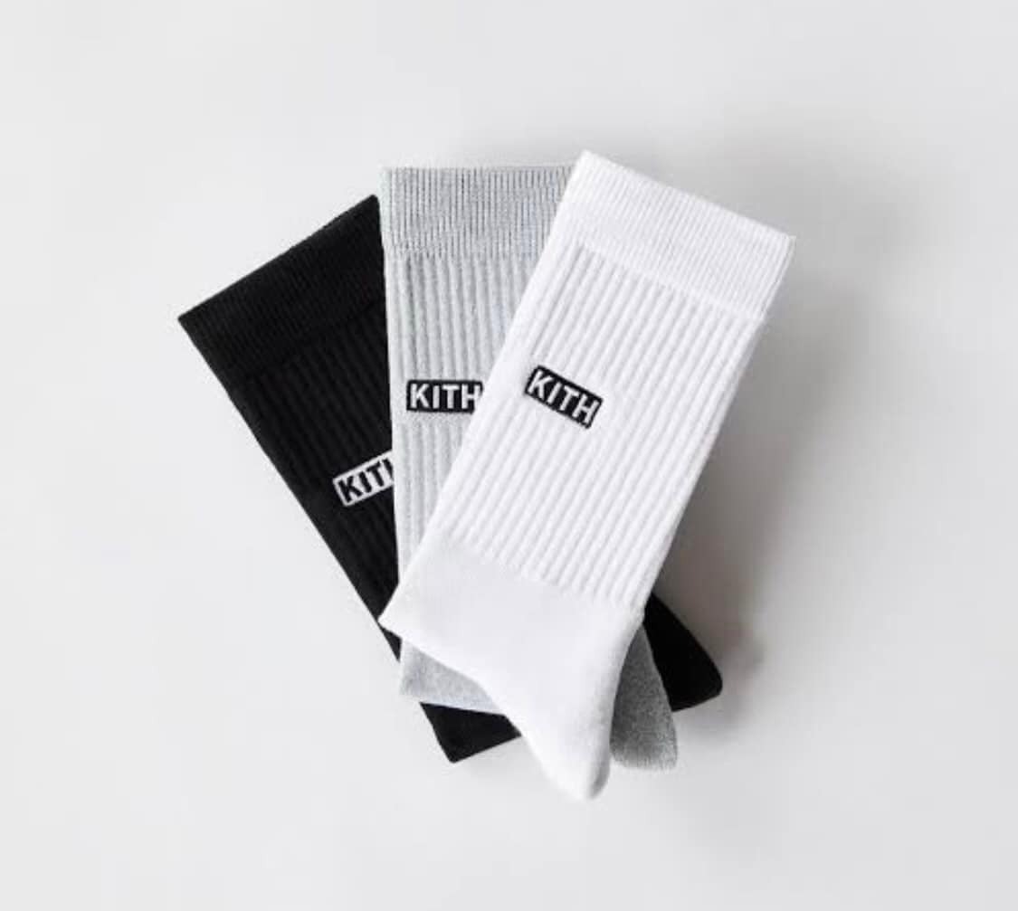 KITH 長襪 (黑/灰/白)