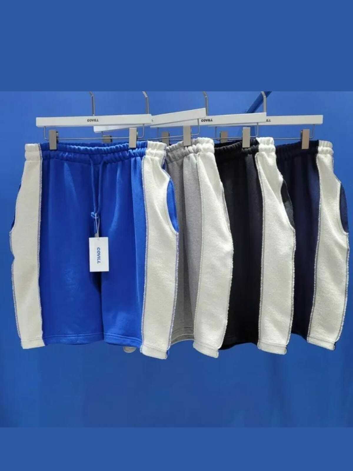 拼色棉質短褲 Covill-011P