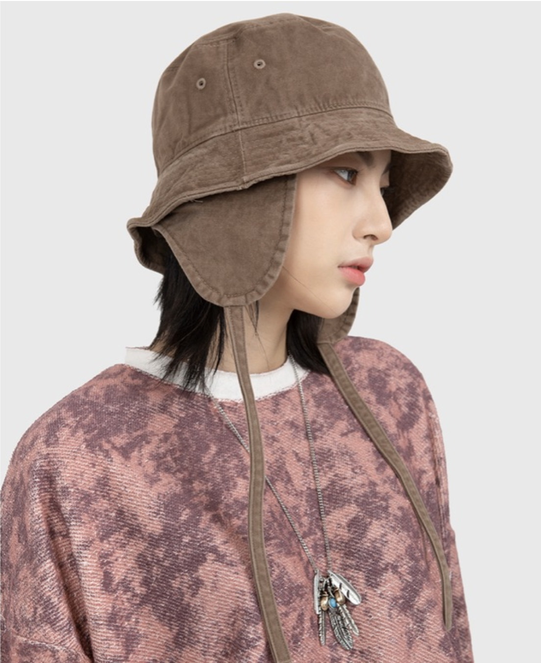 Raucohouse 🇰🇷 羽毛 藍石 民族 項鍊 長鍊