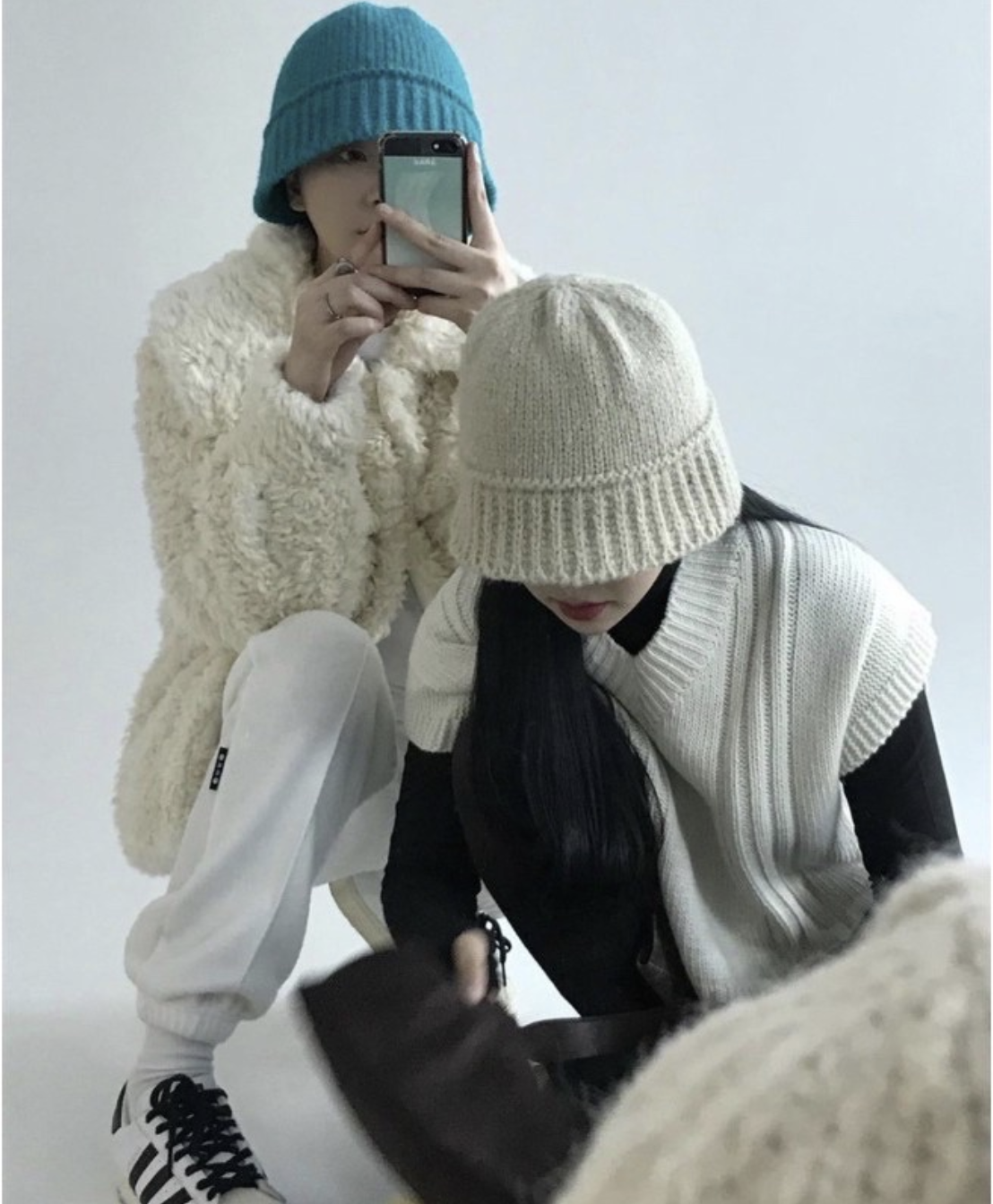 🇰🇷韓國 HOLYINCODE （SALE)  針織漁夫帽 針織 花苞 造型 漁夫帽 （特殊色賣場）