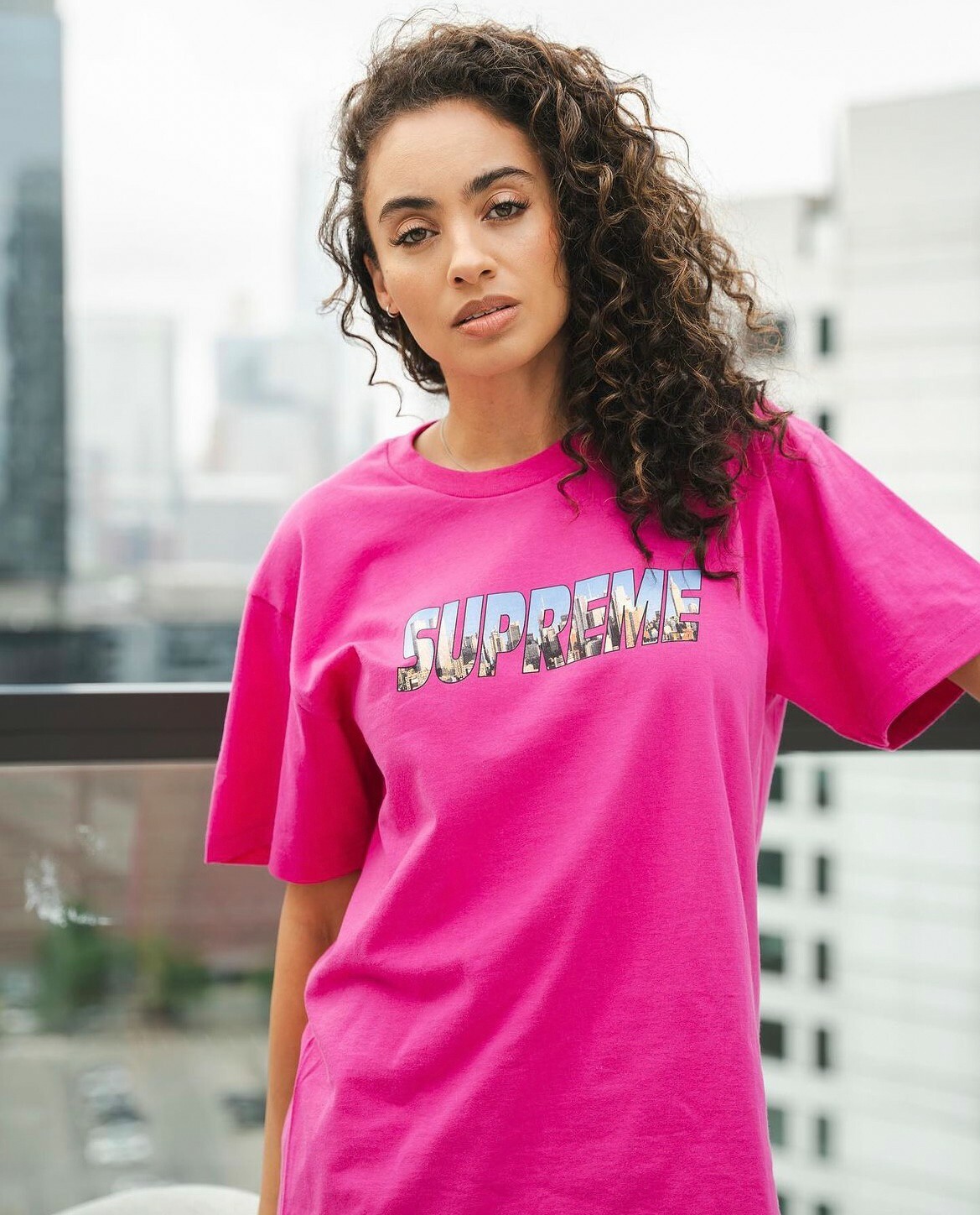 預購Supreme 2023FW Gotham Tee 紐約高譚市風景字體LOGO