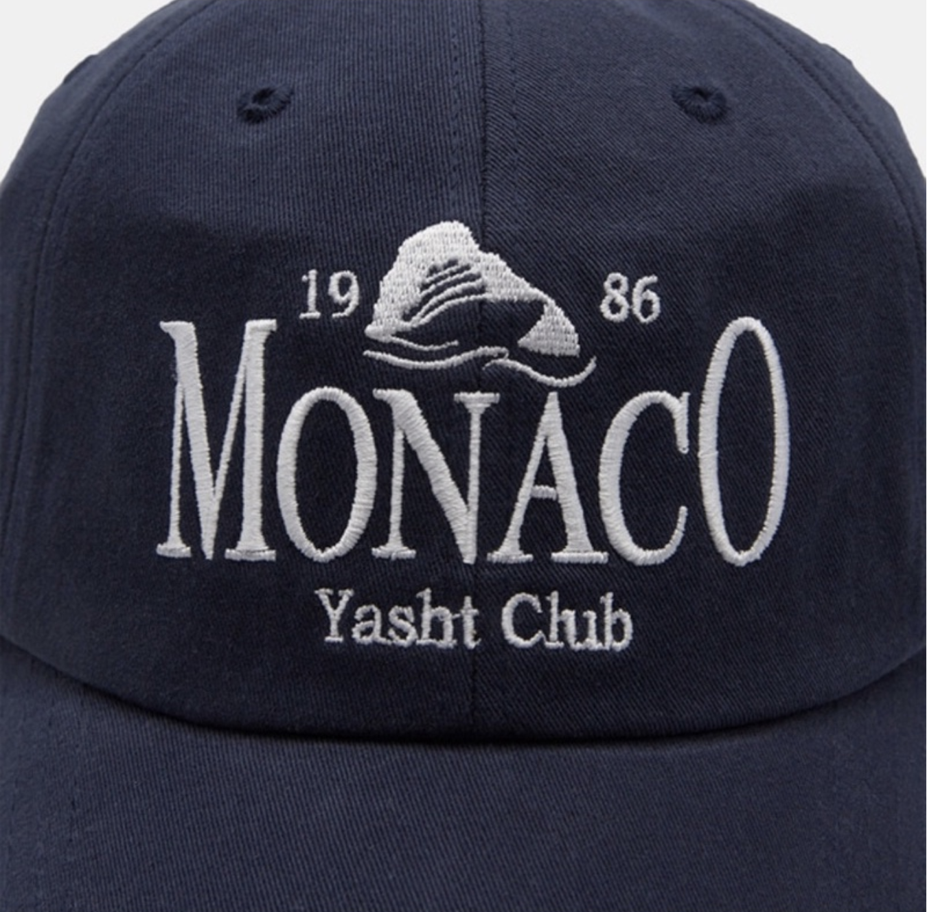 韓國 Raucohouse (SALE)  MONACO英文刺繡設計老帽 老帽 刺繡 基本款