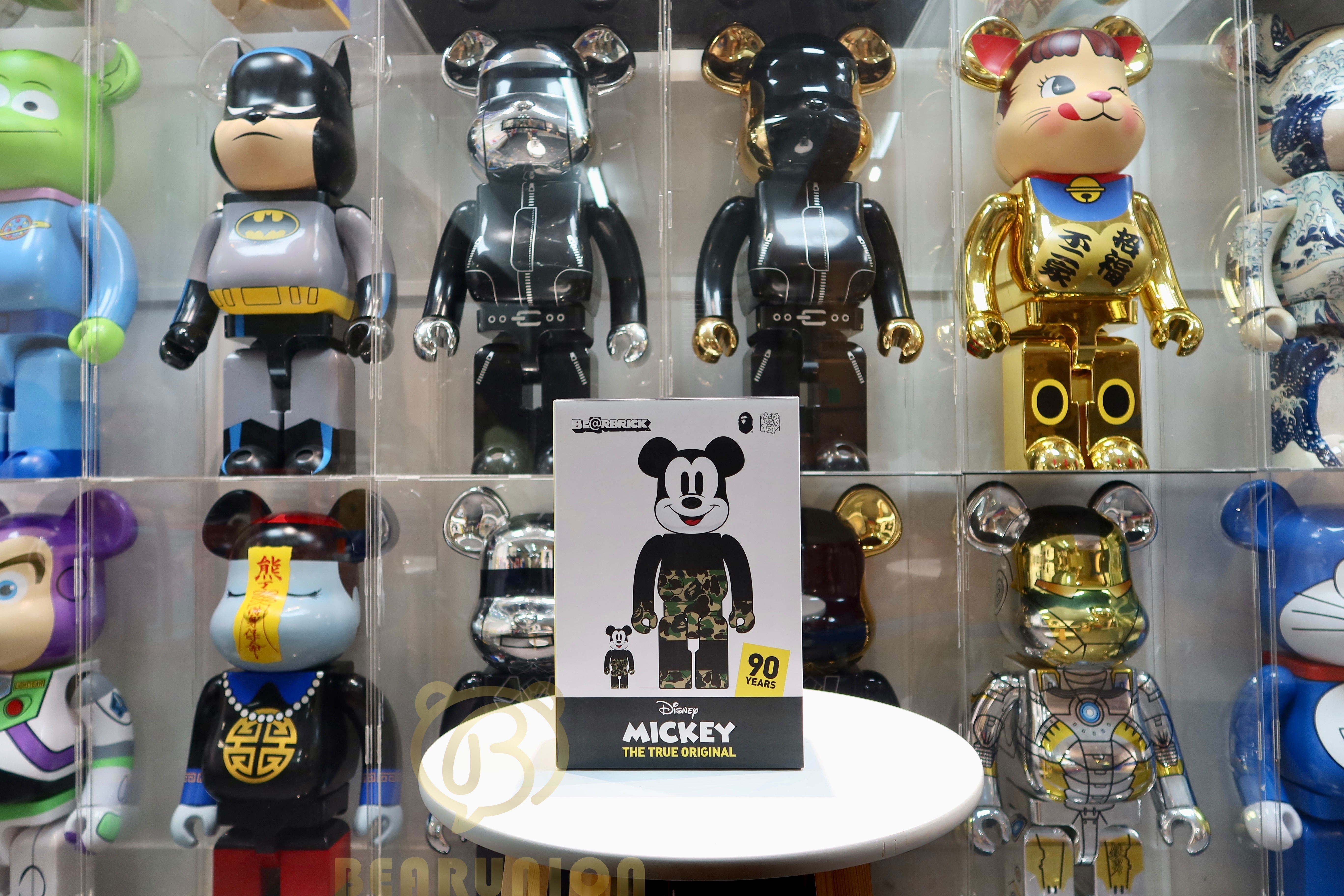 🥇現貨🥇BEARBRICK 400%+100% BAPE x MICKEY GREEN