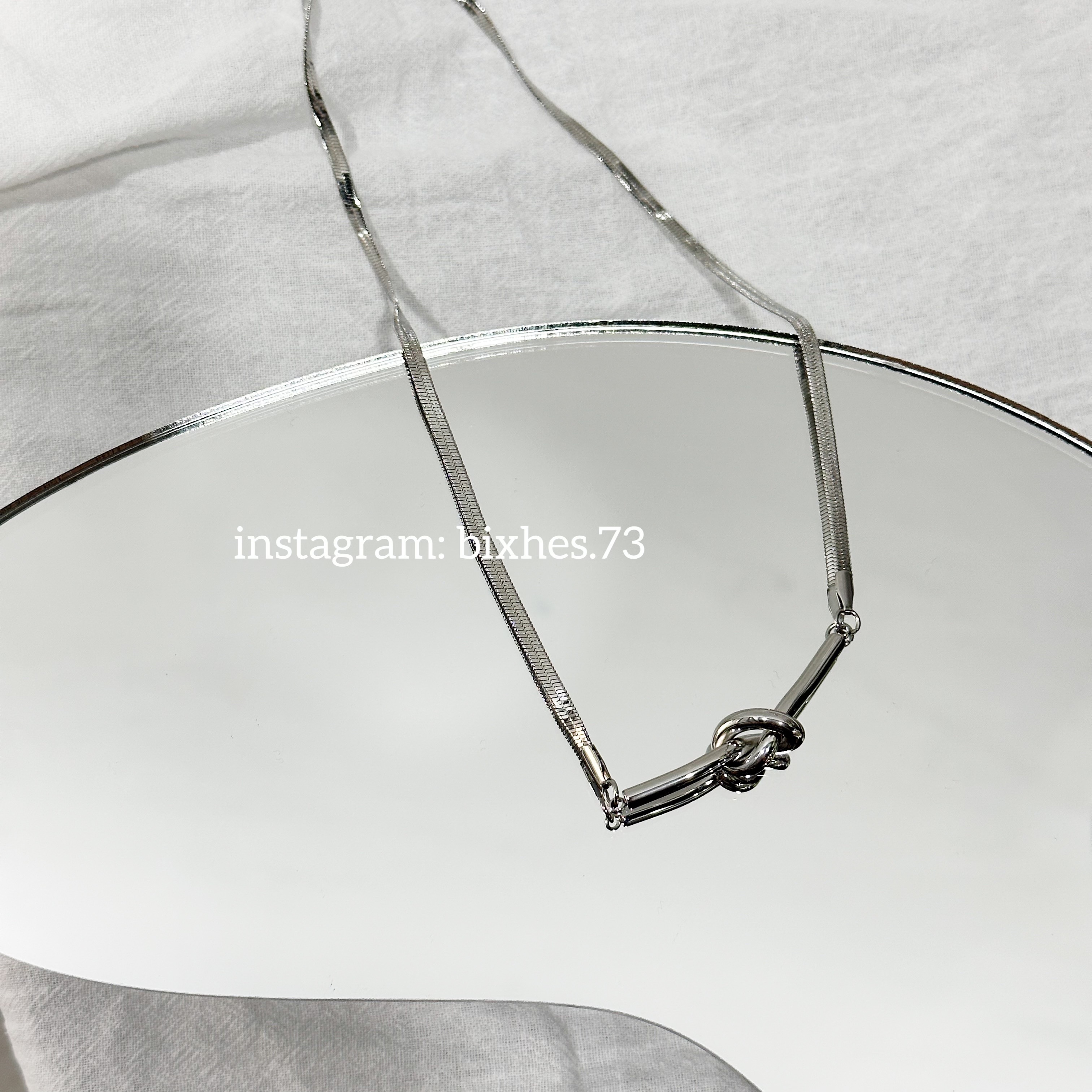 質感打結蛇骨項鍊(K00047)