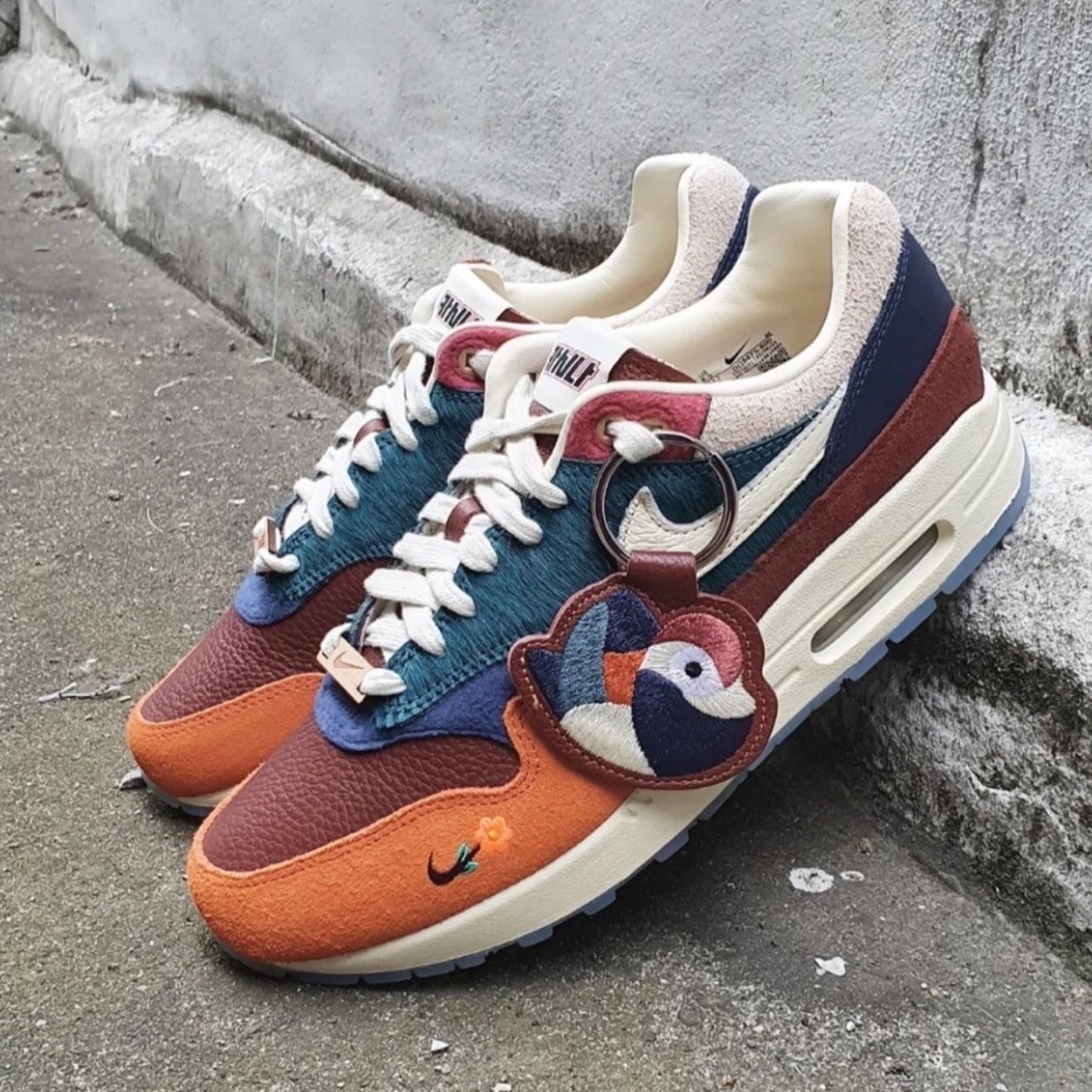Nike Air Max 1 sp x Kasina 聯名 棕色 愛情鴛鴦刺繡 復古 氣墊DQ8475-800