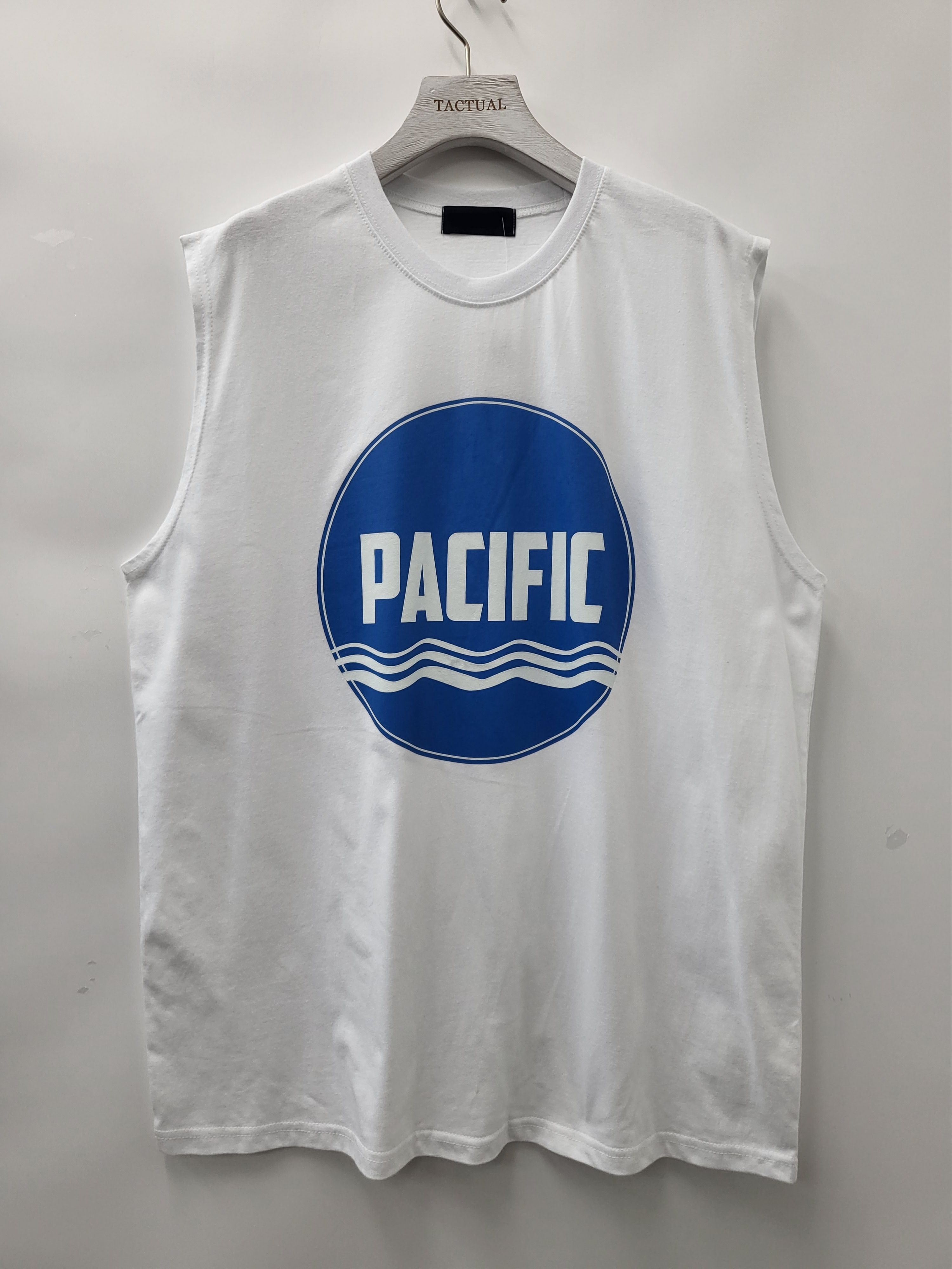 英文字圖案背心 V1012