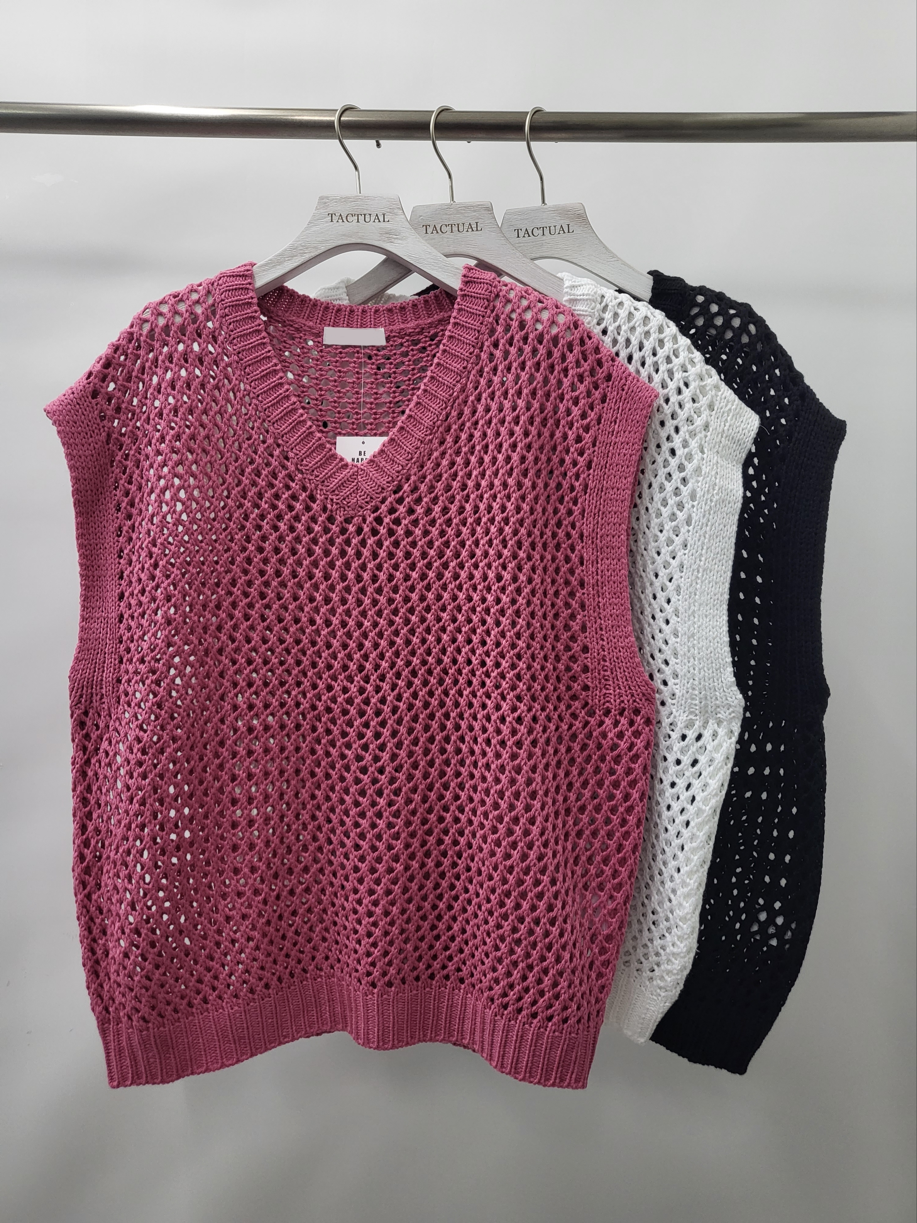 V領網紋背心 V1007