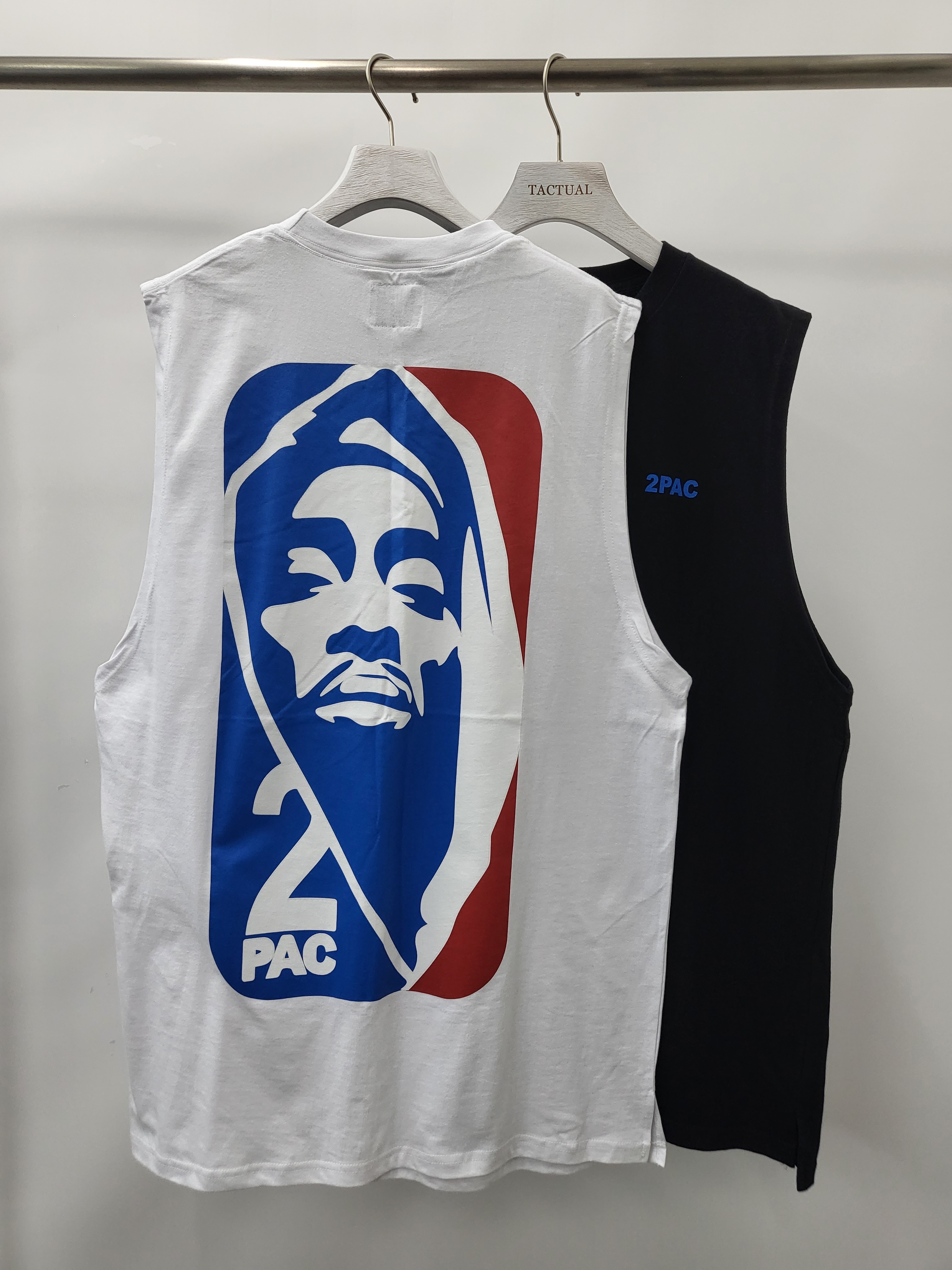 英文字圖案背心 V1004