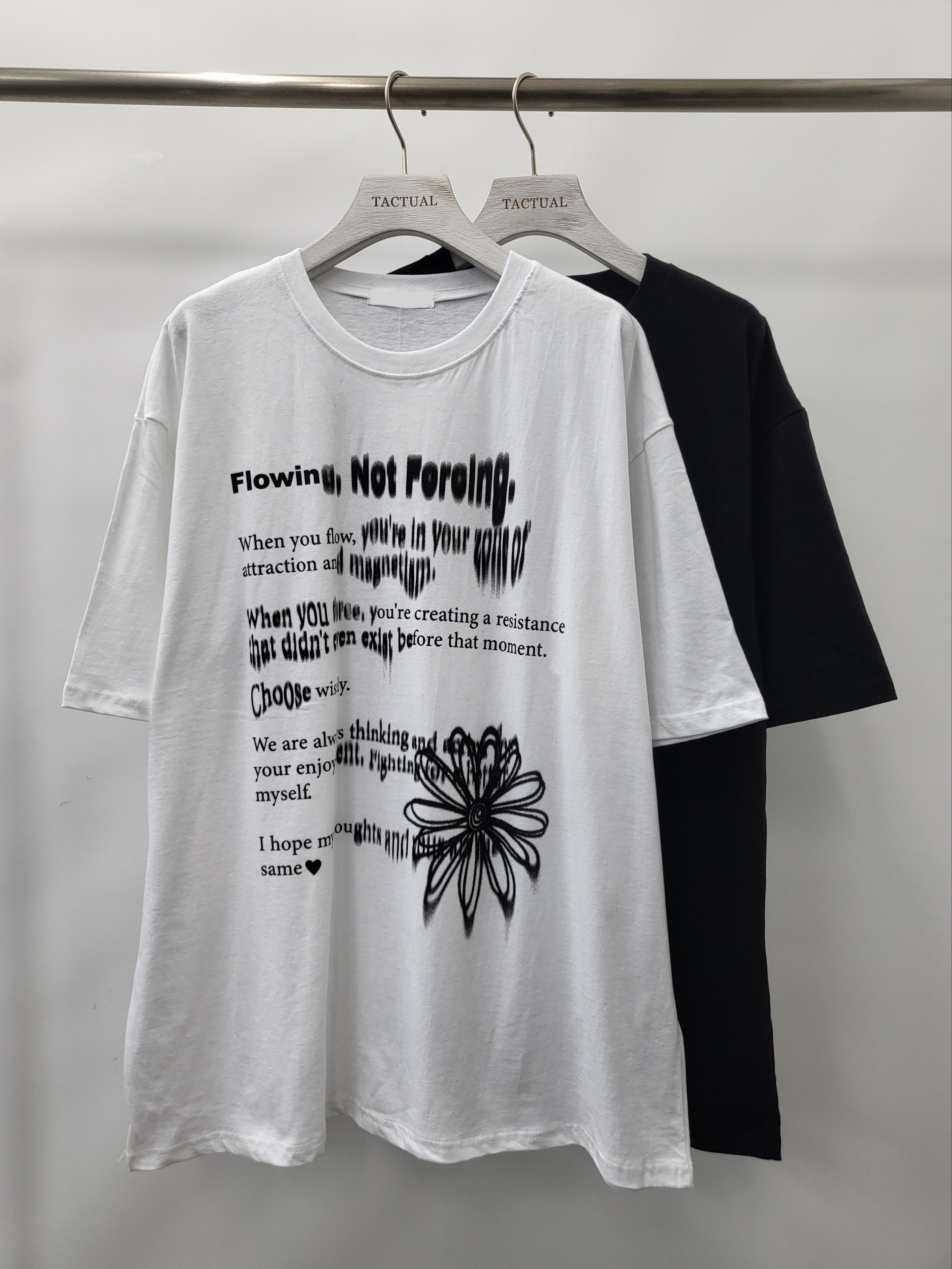 英文字圖案短袖Tee T5130