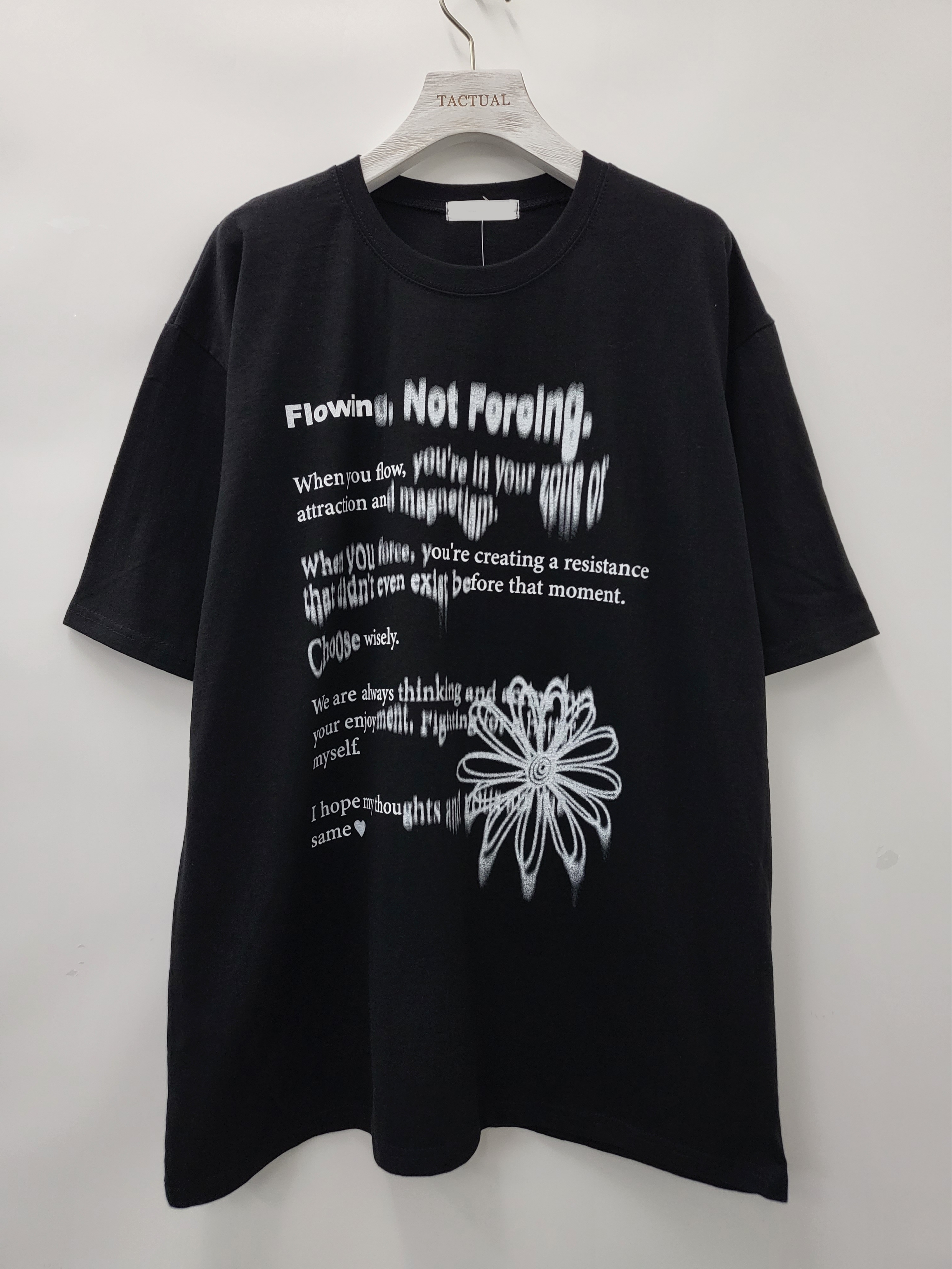 英文字圖案短袖Tee T5130