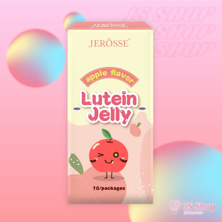 JEROSSE 婕樂纖 金盞花葉黃素晶亮凍(葉黃素果凍) 蘋果多多風味 官方授權正品 (10條/盒)