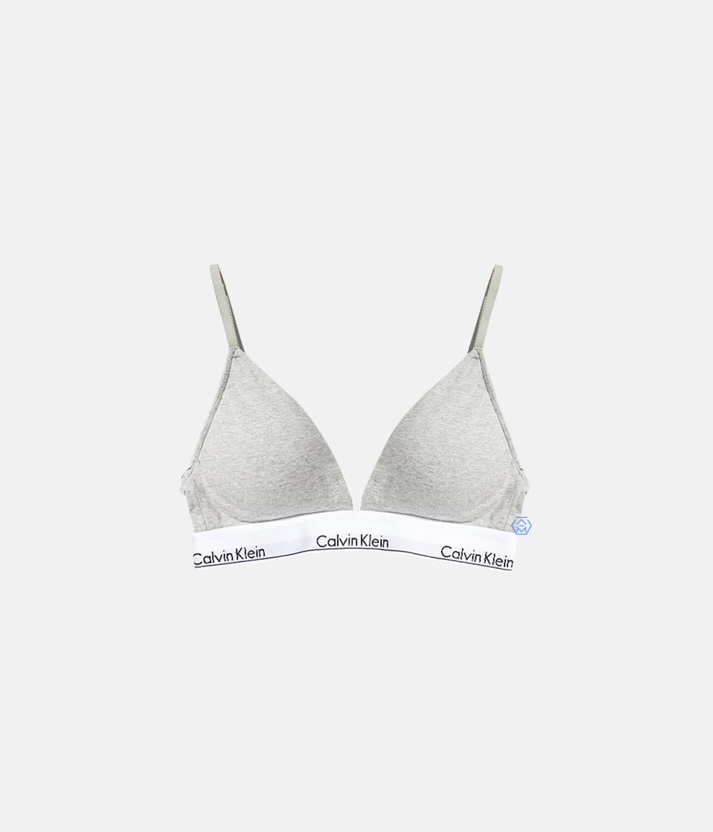 Calvin Klein Modern Cotton Lightly Lined 三角罩杯灰色無鋼圈內衣 (QF5650E-020)