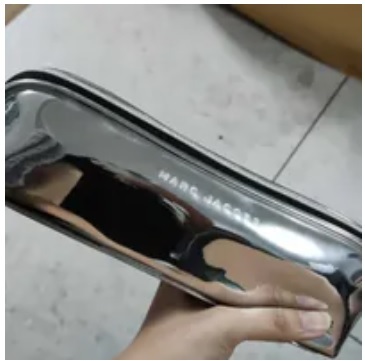 [S] MARC JACOBS PENCIL CASE, SILVER, 840026647649 (SMJ142)