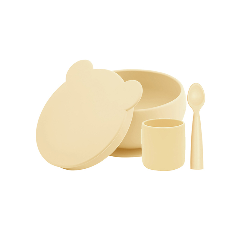 minikoioi 小美食家碗杯匙3件組-蜂蜜黃